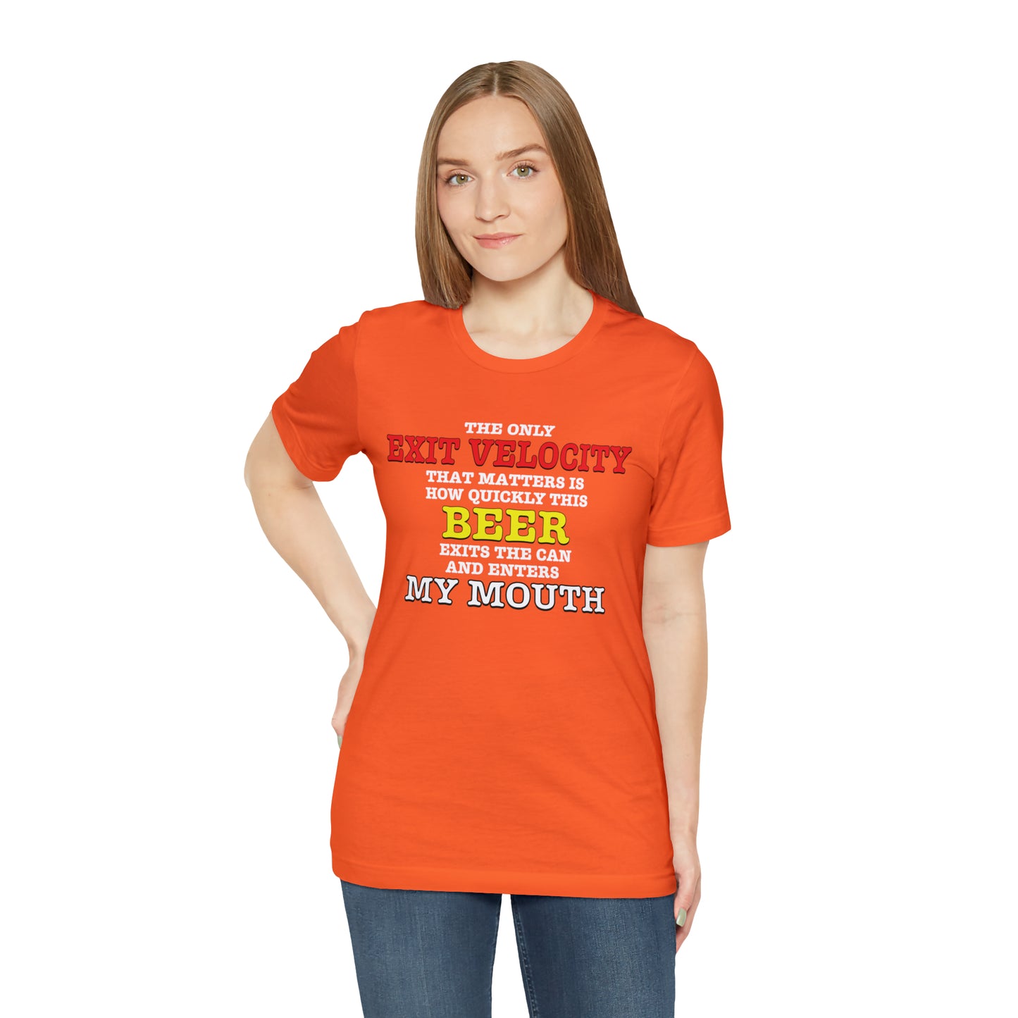 Beer Exit Velo Unisex Jersey Short Sleeve Tee