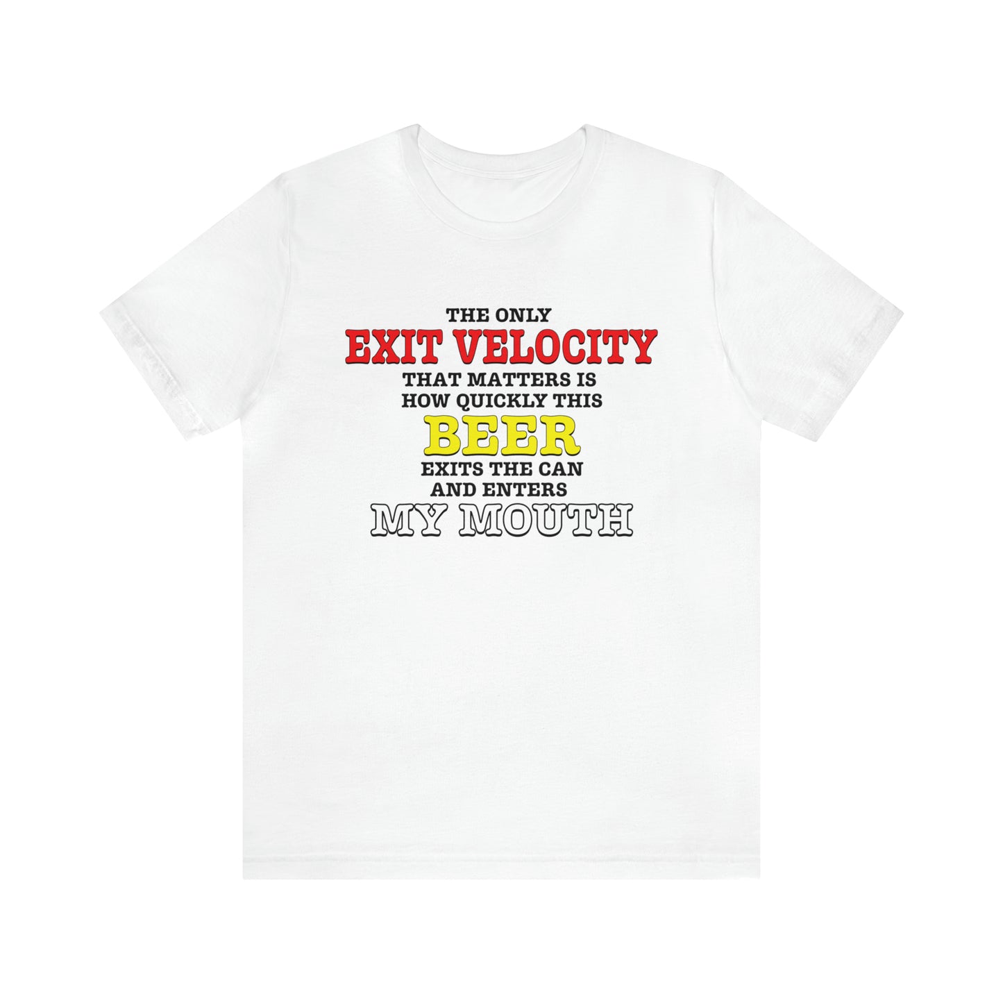 Beer Exit Velo Unisex Jersey Short Sleeve Tee