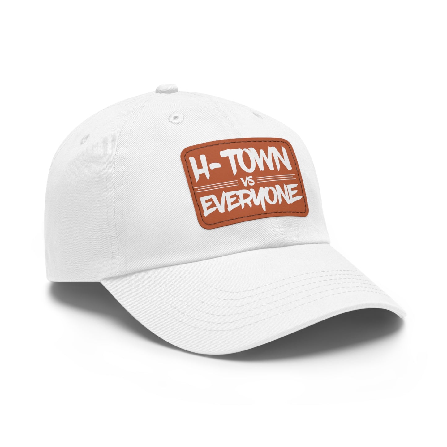 H-Town vs Everyone Leather Patch Dad Hat