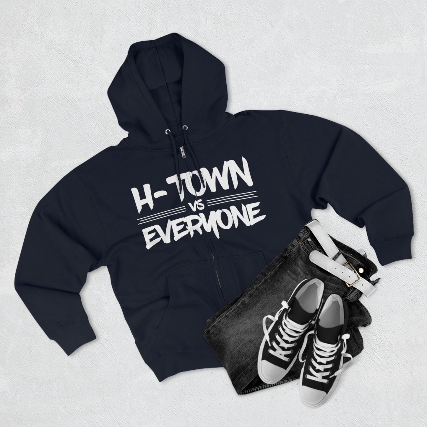 H-Town vs Everyone Unisex Full Zip Hoodie