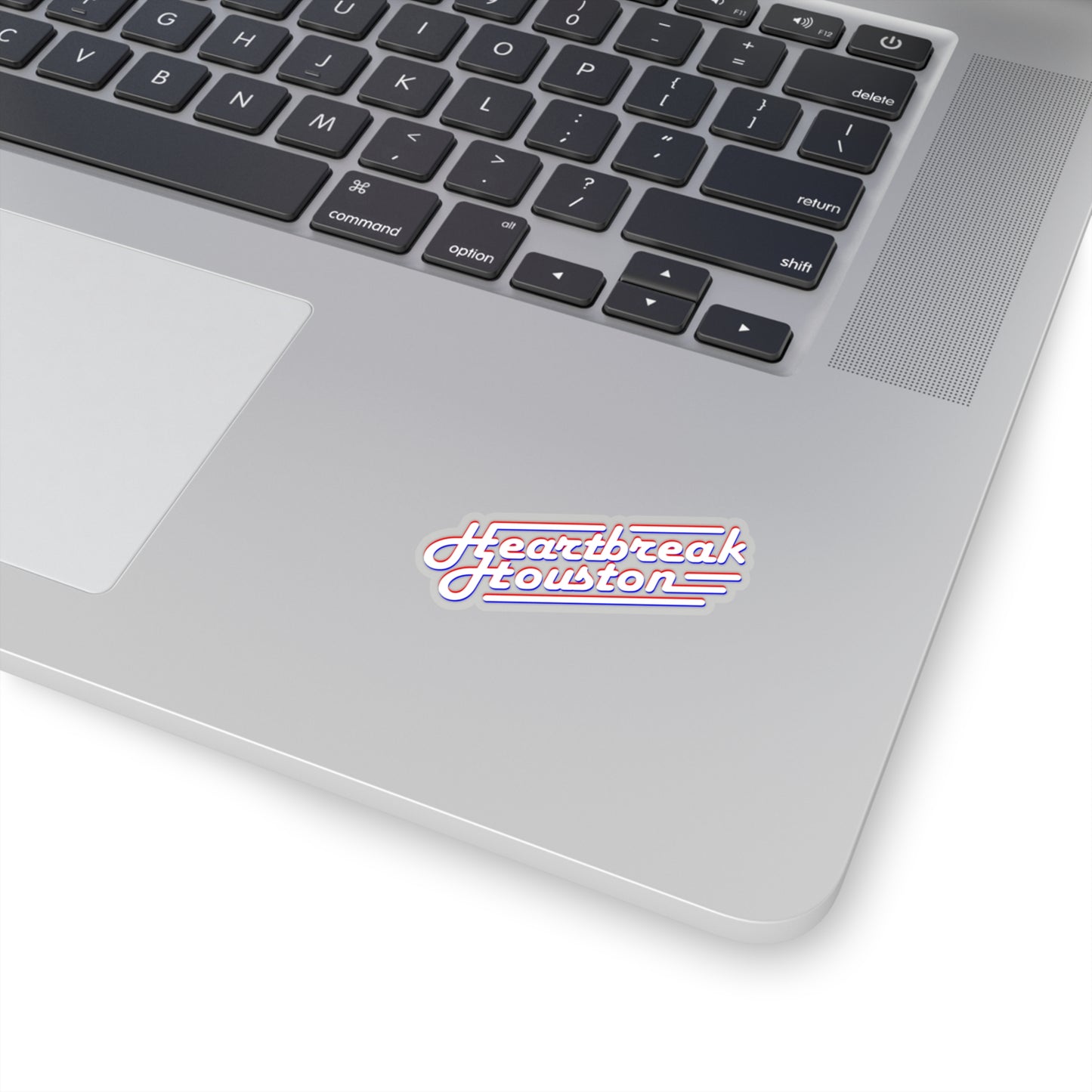 Heartbreak Houston Kiss-Cut Sticker (white)
