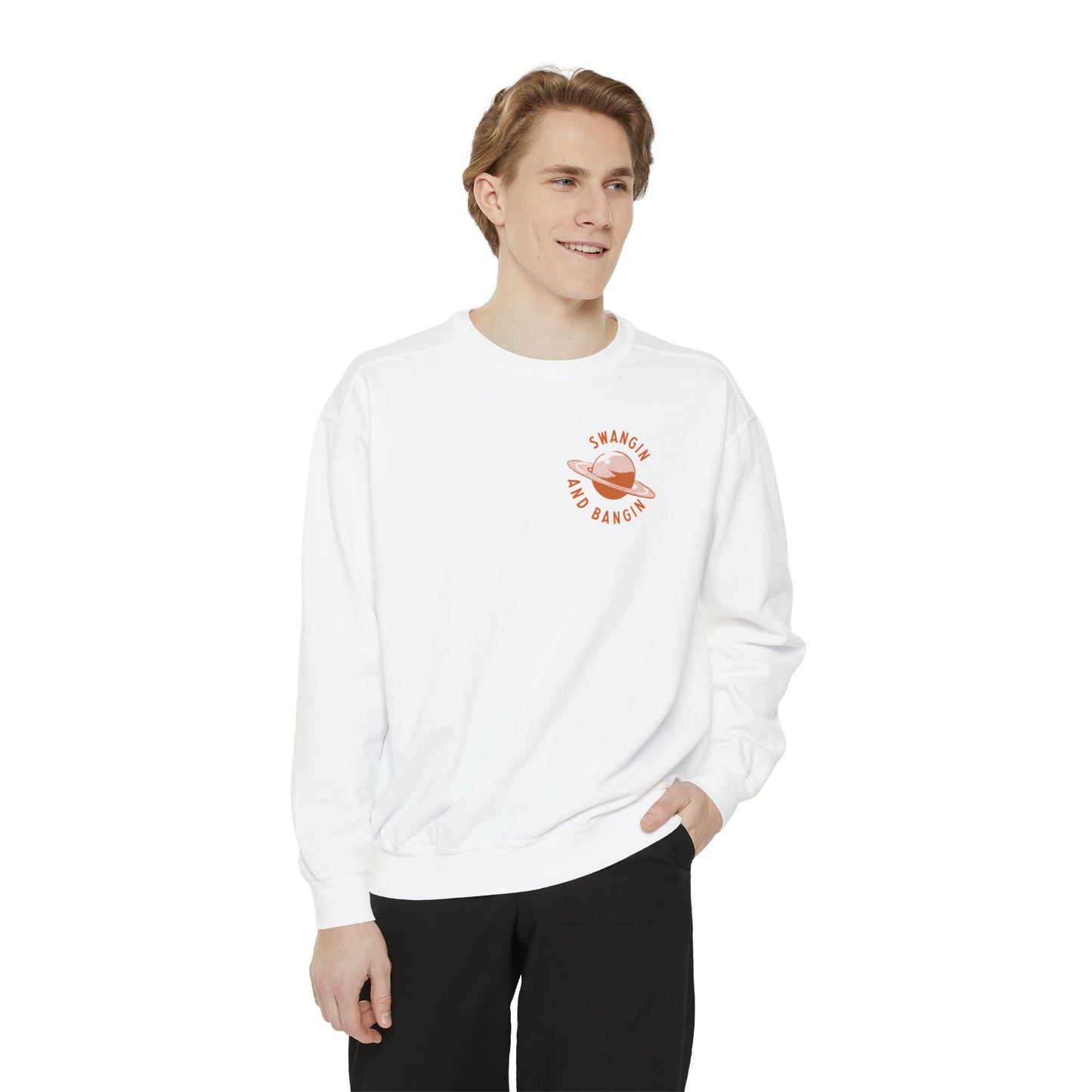Swangin & Bangin (Saturn) Unisex Comfort Colors Sweatshirt