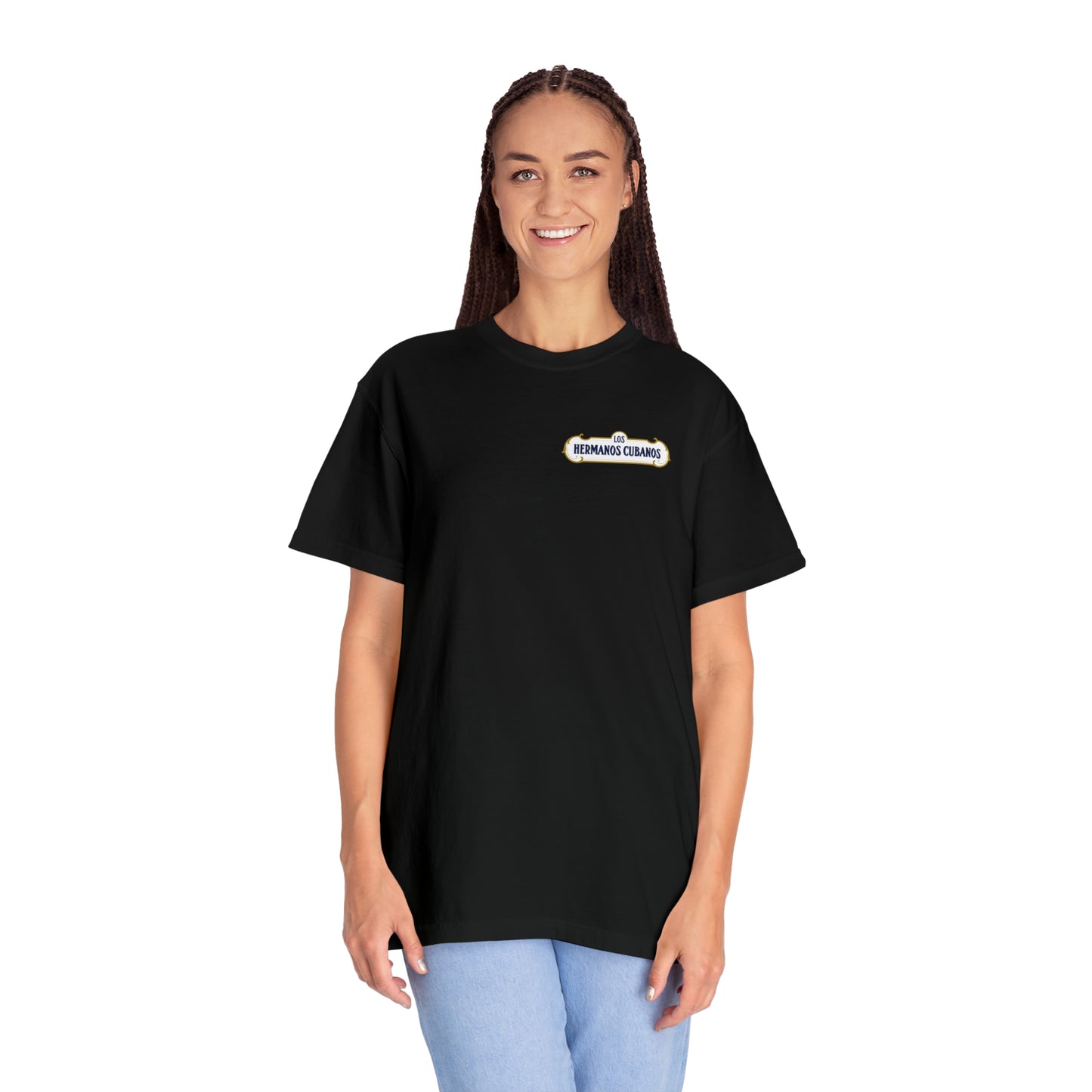 Los Hermanos Cubanos Premium Unisex Garment-Dyed T-shirt