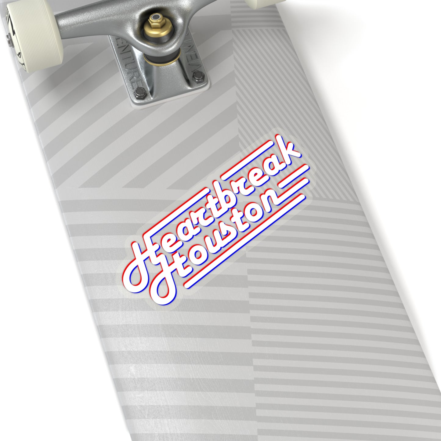 Heartbreak Houston Kiss-Cut Sticker (white)
