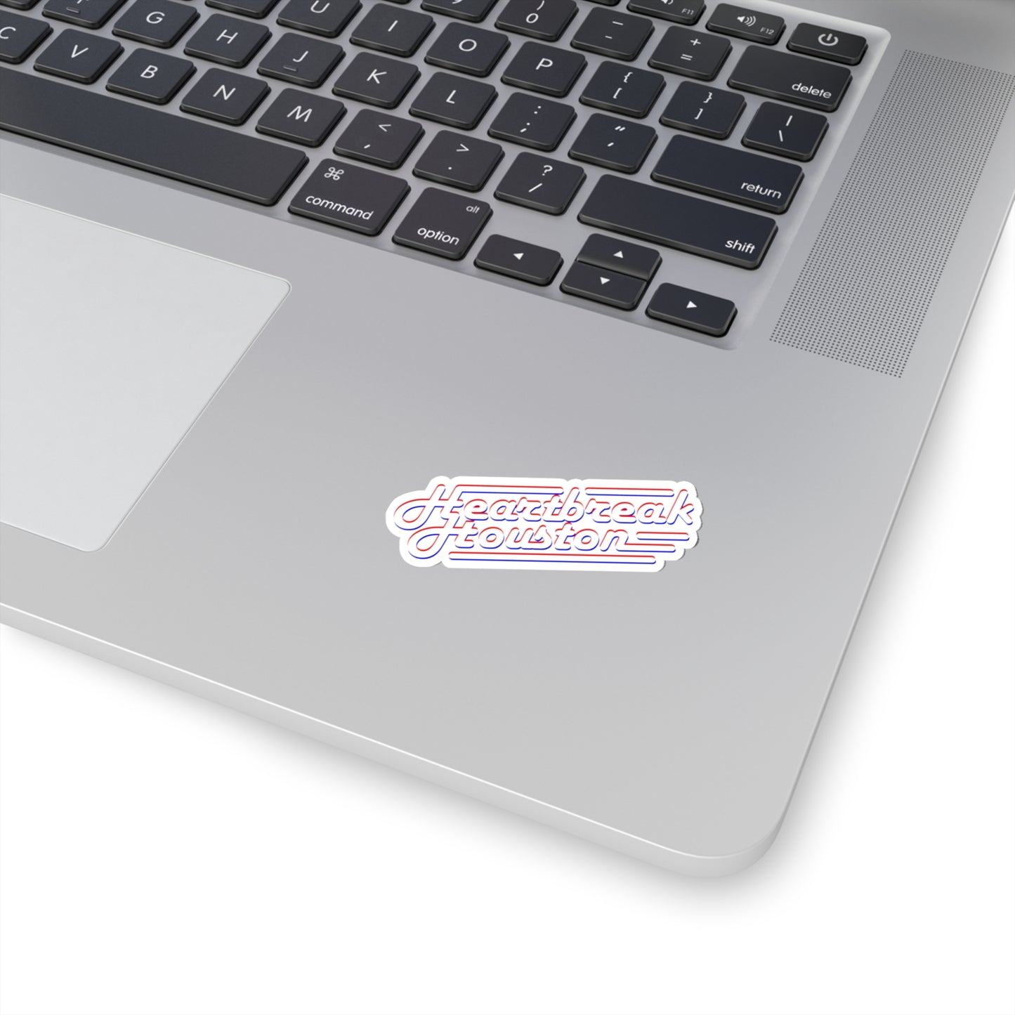 Heartbreak Houston Kiss-Cut Sticker (white)