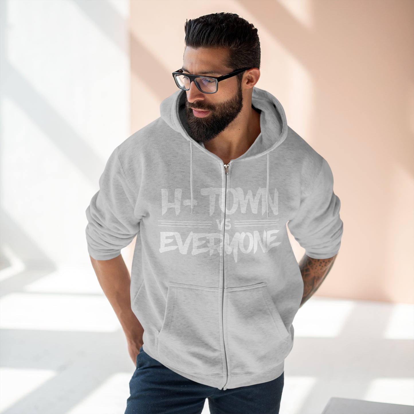 H-Town vs Everyone Unisex Full Zip Hoodie