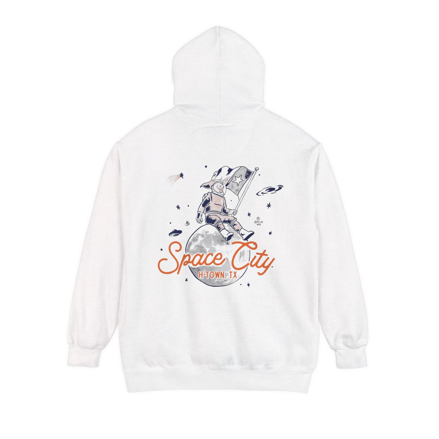 Space City Texas (Saturn) Unisex Comfort Colors Hoodie