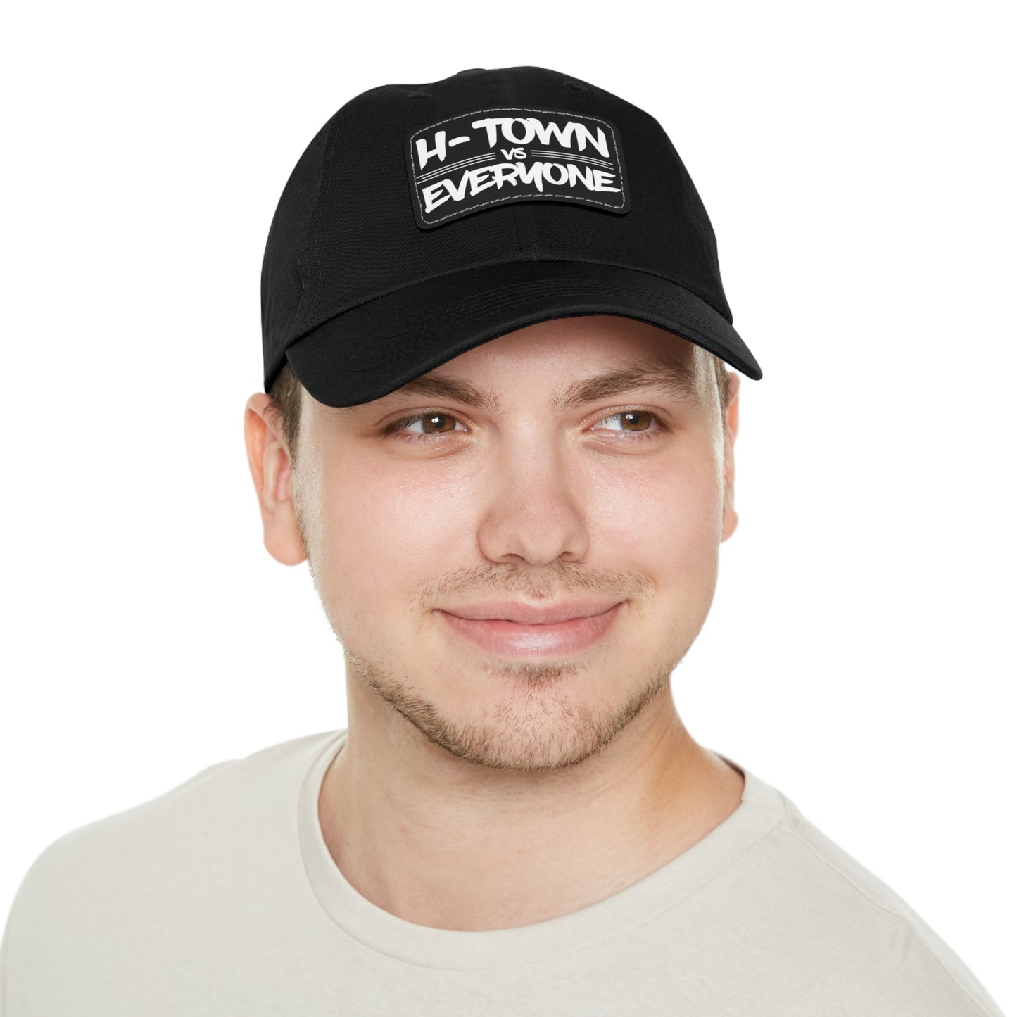 H-Town vs Everyone Leather Patch Dad Hat