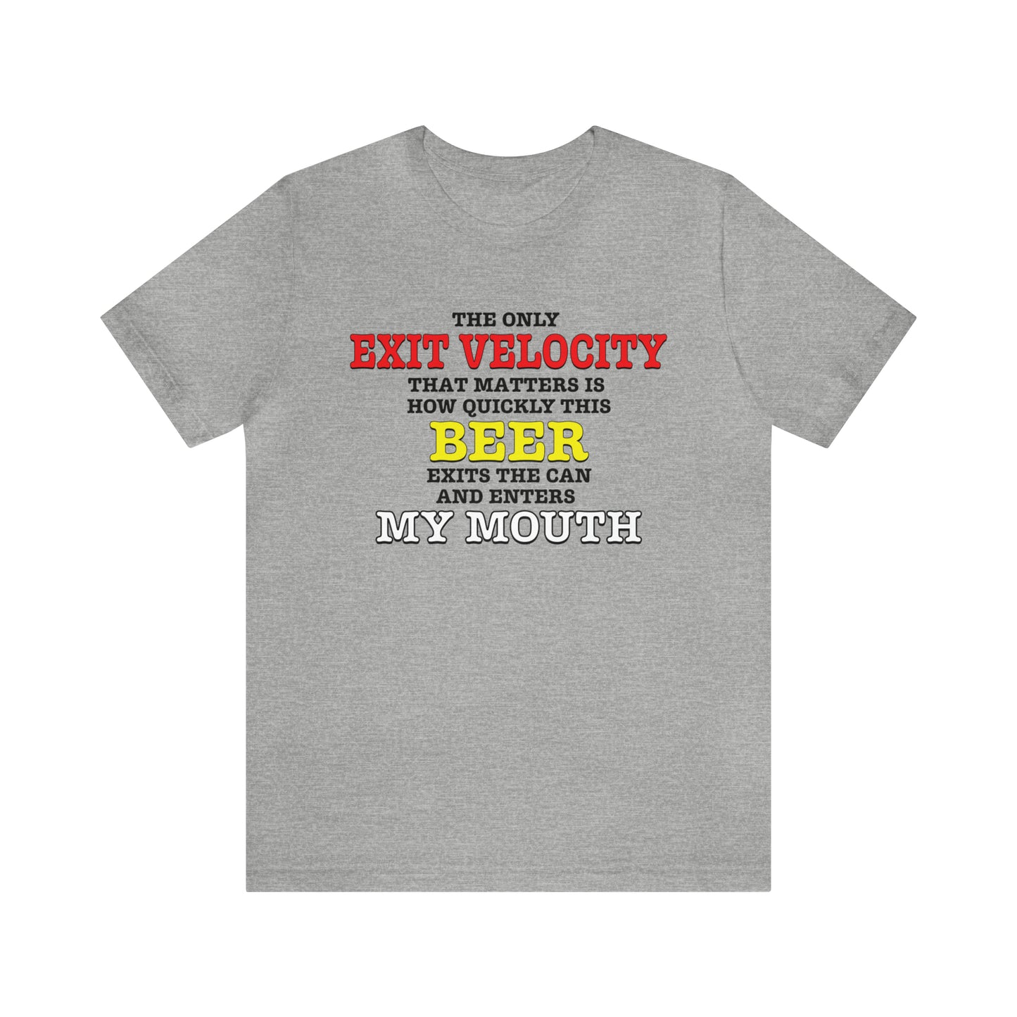 Beer Exit Velo Unisex Jersey Short Sleeve Tee