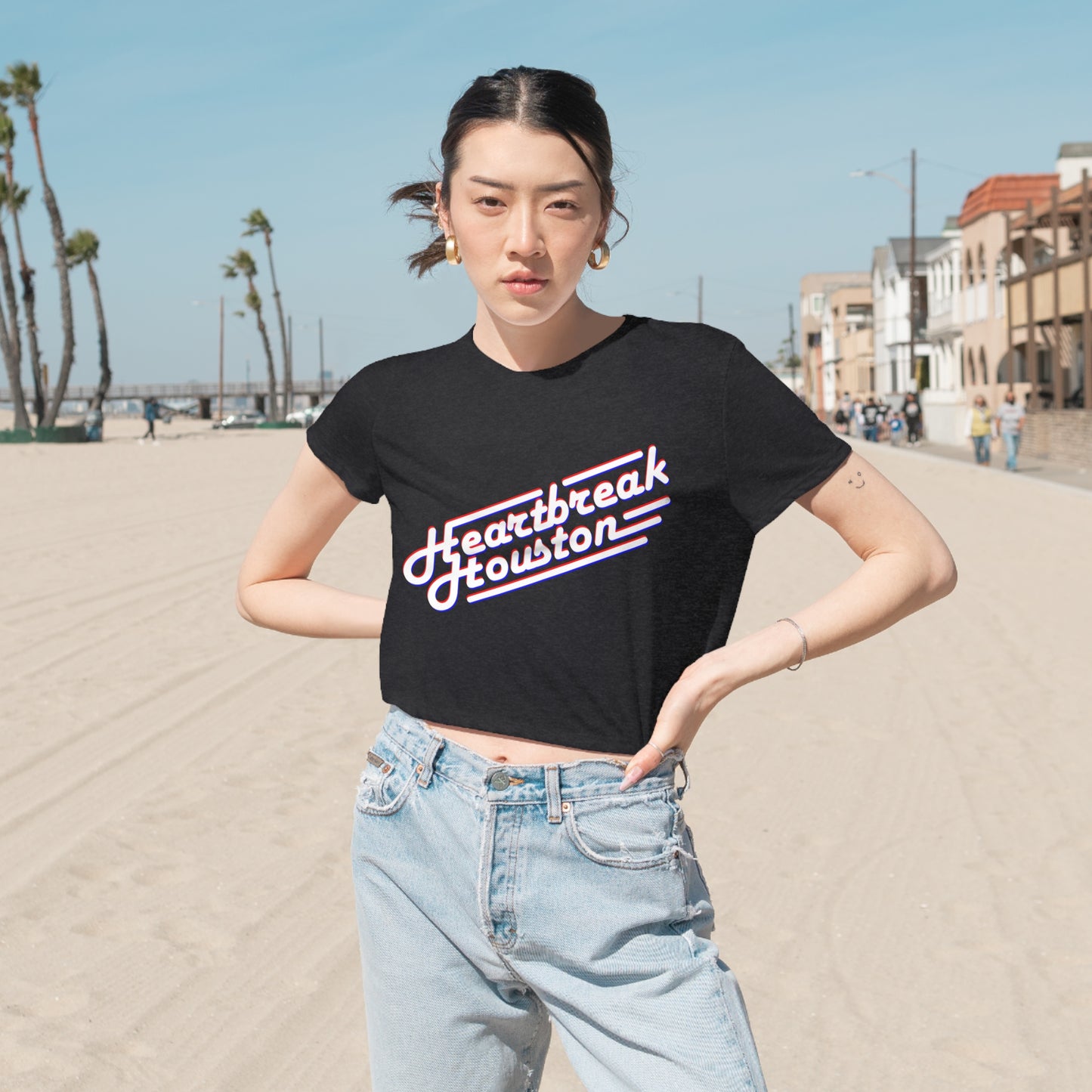 Heartbreak Houston Cropped Tee