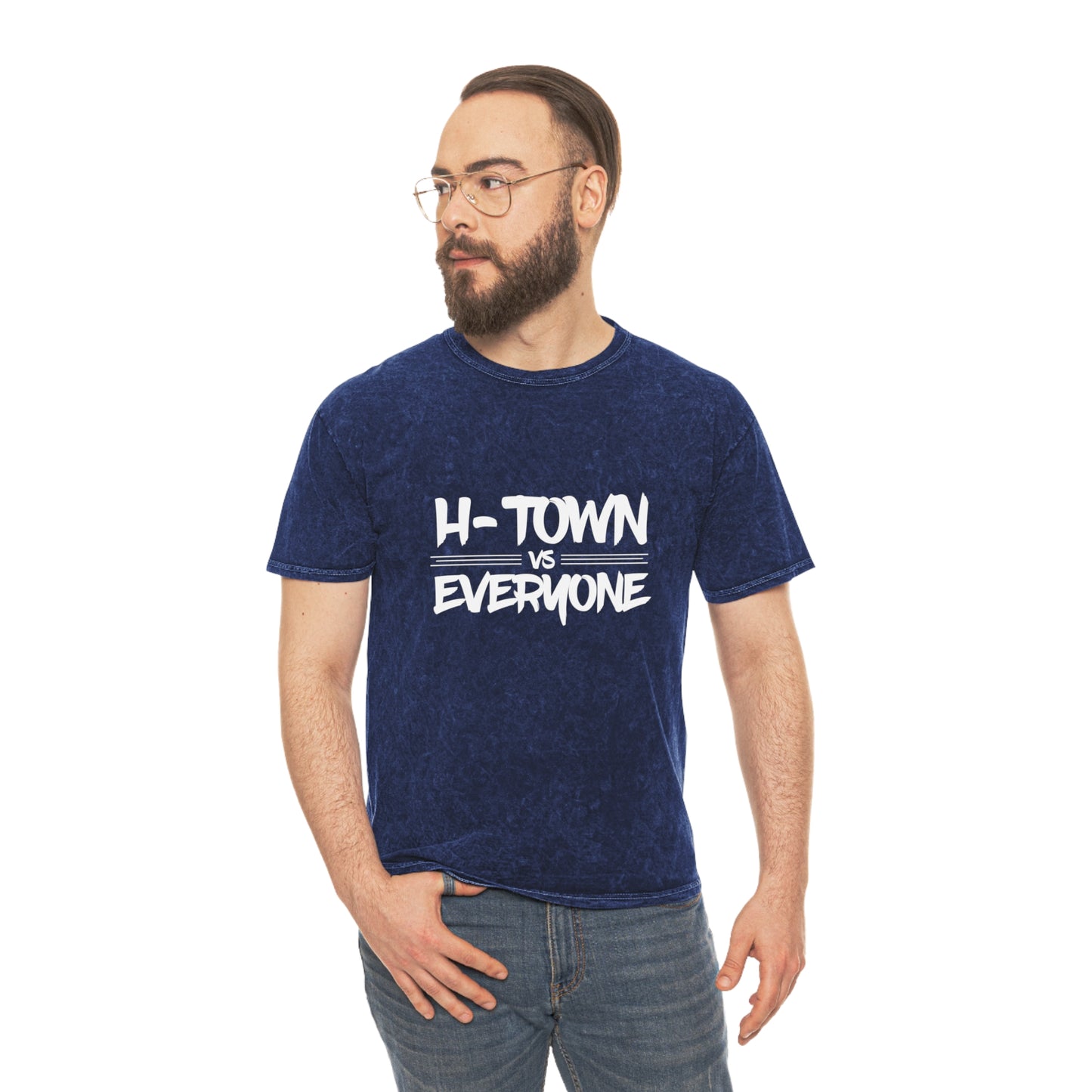 H-Town vs Everyone Unisex Mineral Wash T-Shirt