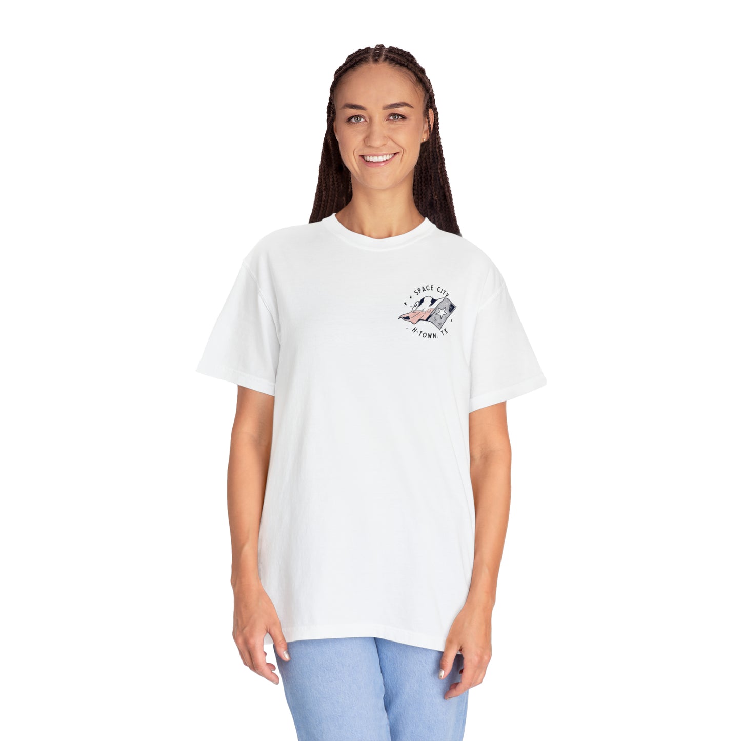 Space City Texas (Saturn) Premium Unisex Comfort Colors T-shirt