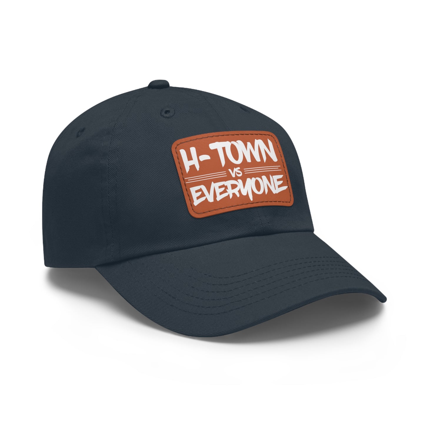 H-Town vs Everyone Leather Patch Dad Hat