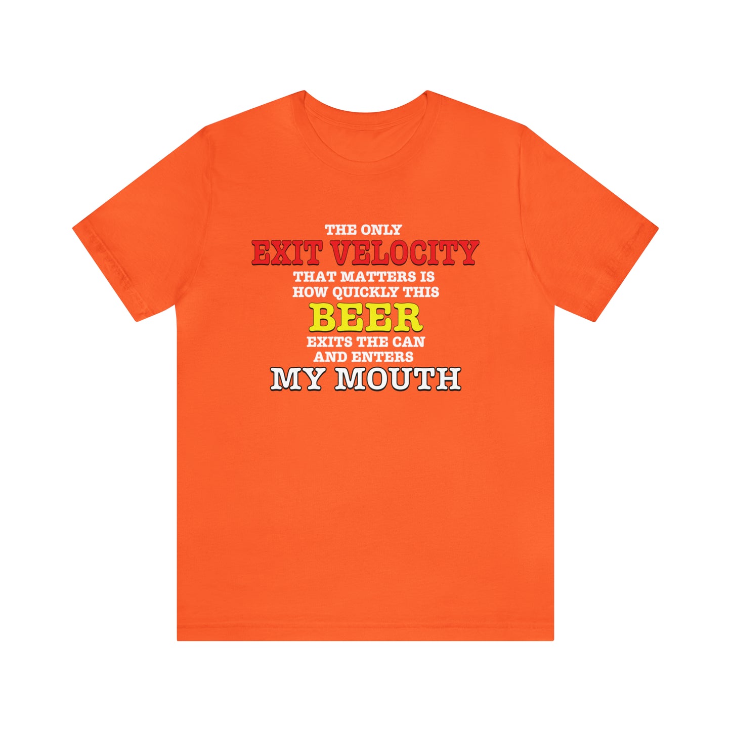 Beer Exit Velo Unisex Jersey Short Sleeve Tee