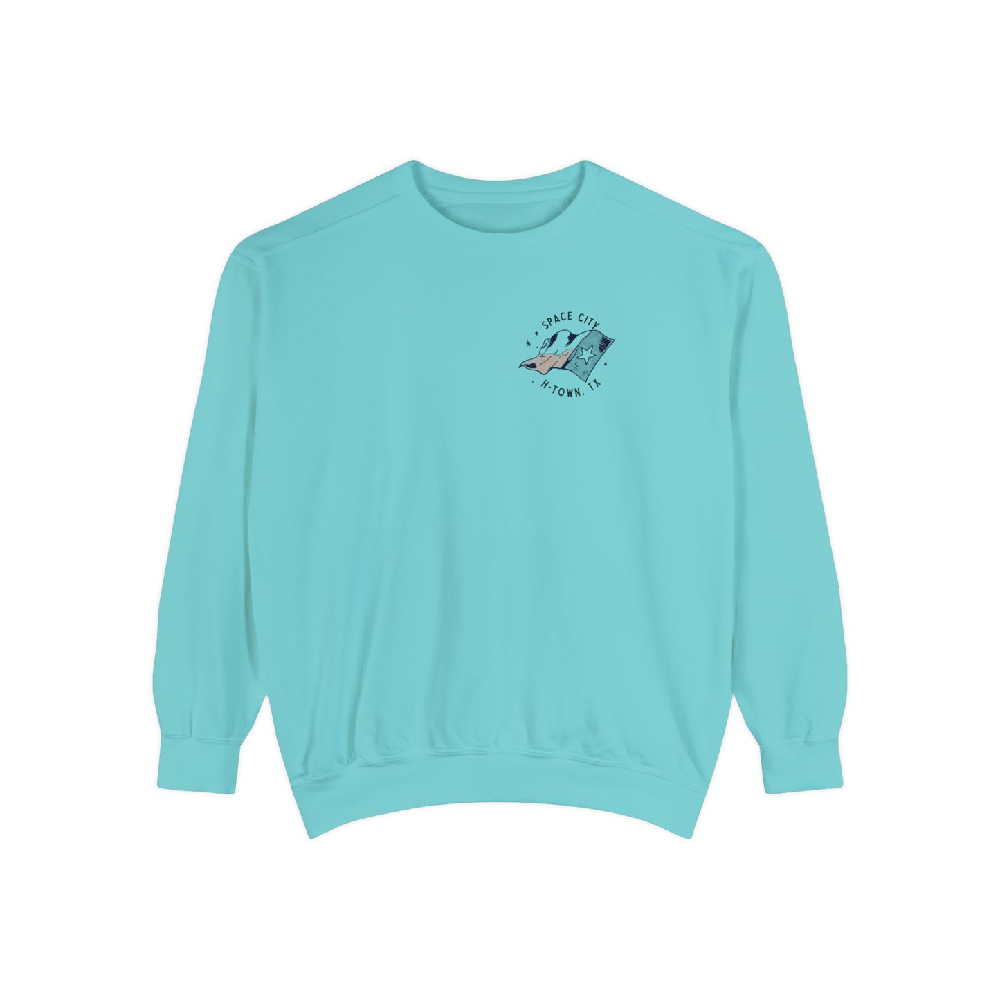 Space City Texas (Saturn) Unisex Comfort Colors Sweatshirt