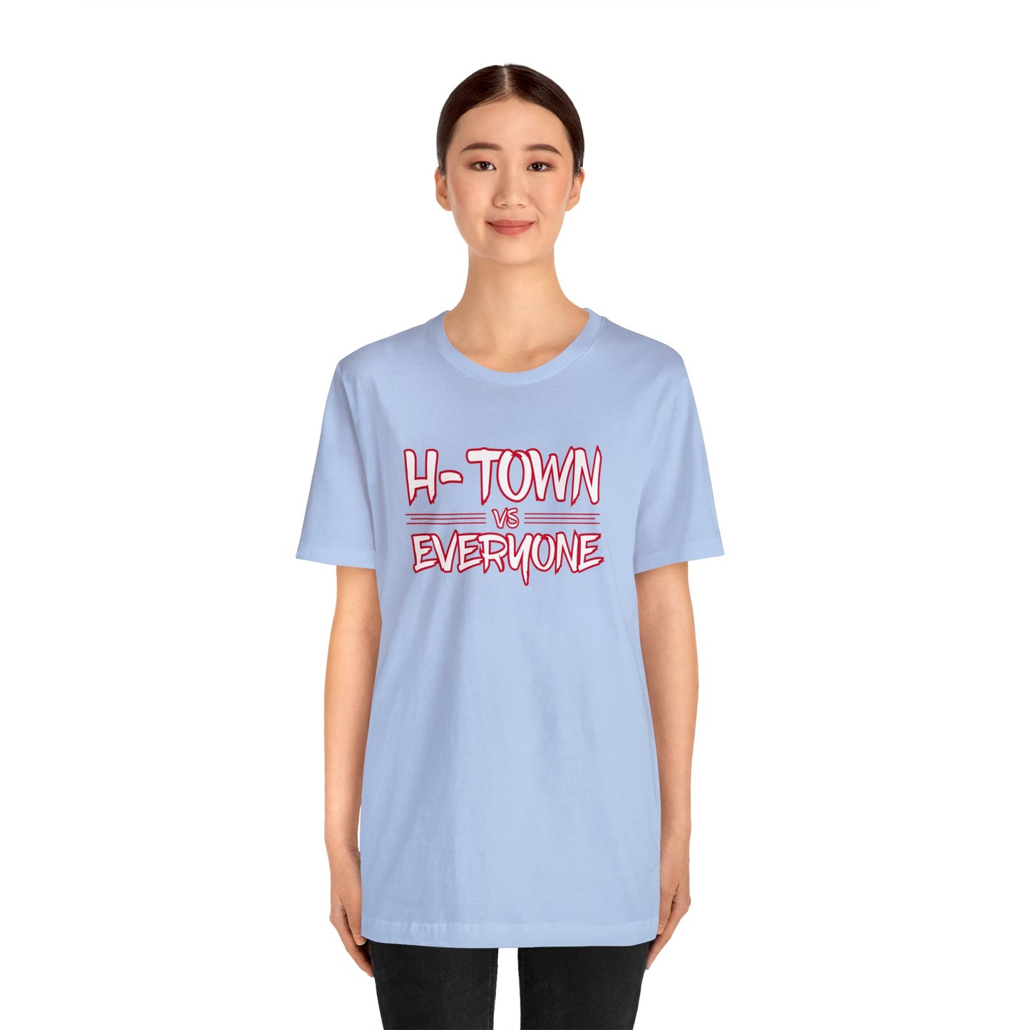H-Town vs Everyone (HOU Blue) Alt Unisex Jersey Short Sleeve Tee