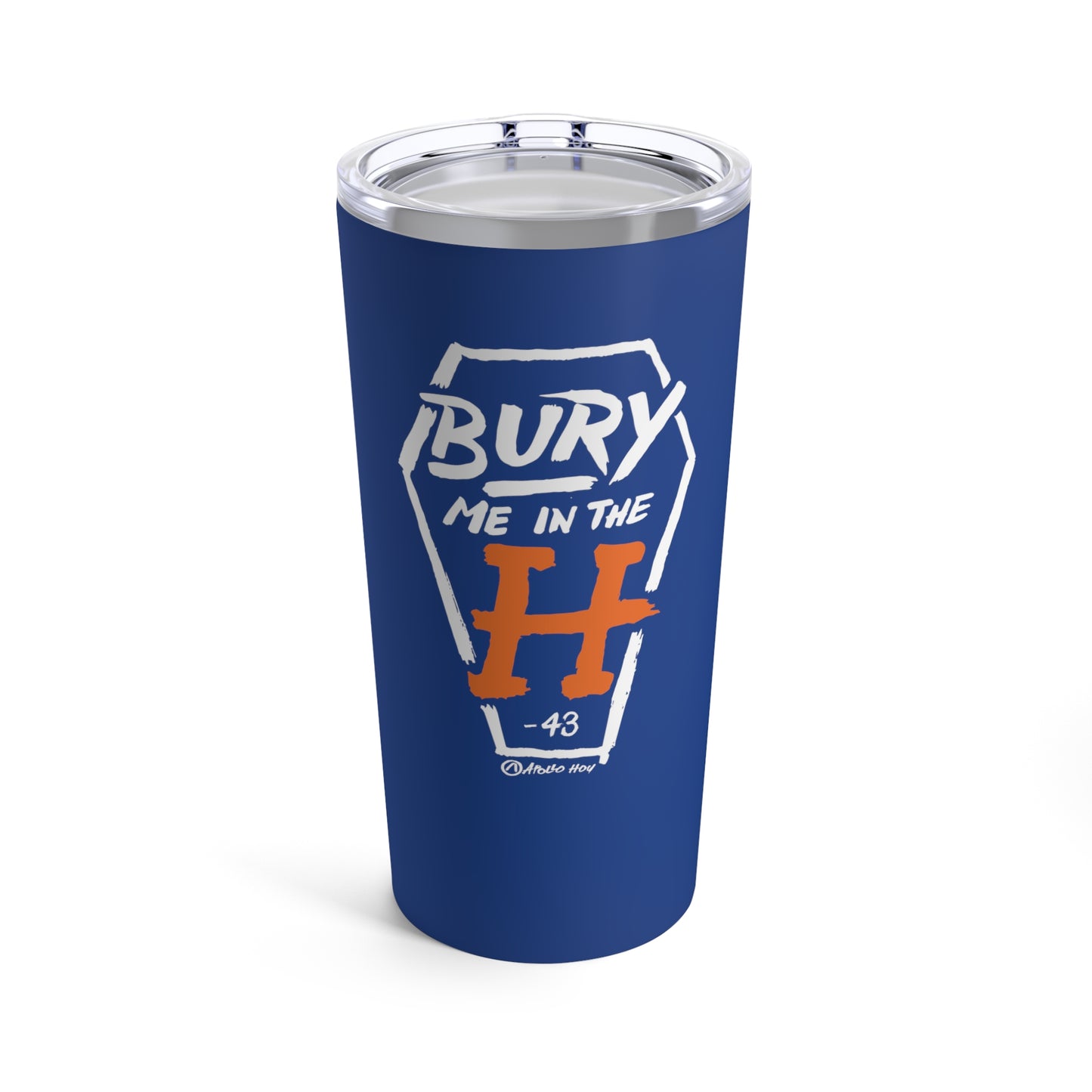 Navy Bury Me In The H Tumbler 20oz