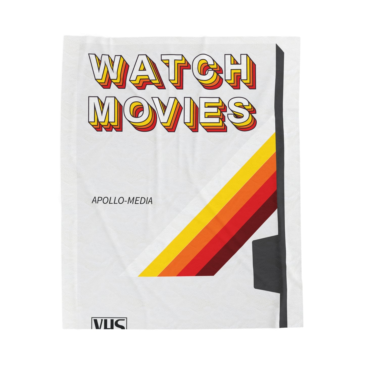 Apollo Watch Movies VHS Velveteen Plush Blanket