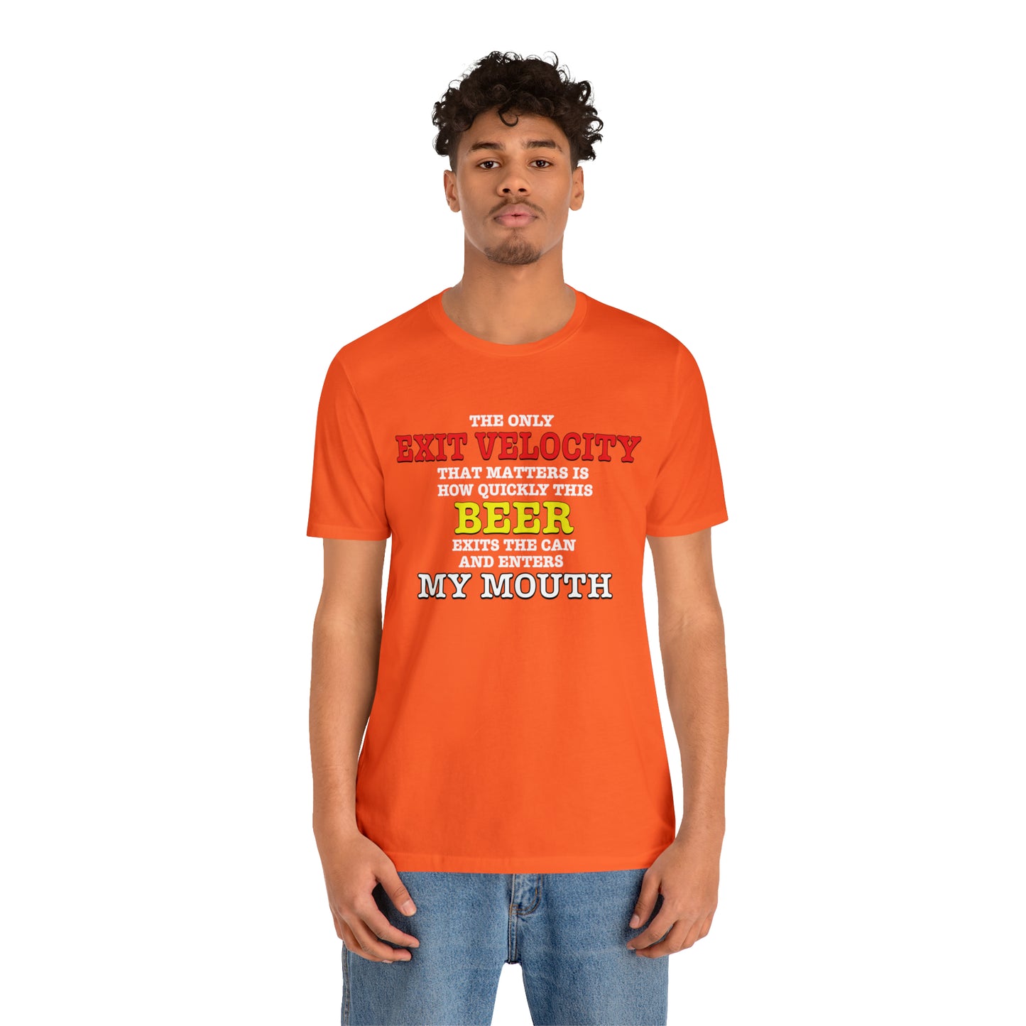 Beer Exit Velo Unisex Jersey Short Sleeve Tee