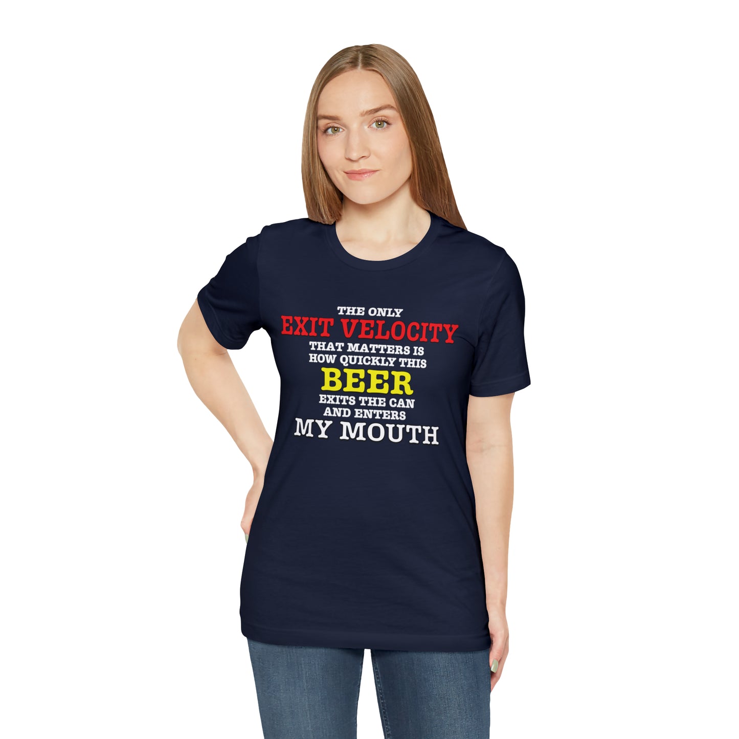 Beer Exit Velo Unisex Jersey Short Sleeve Tee