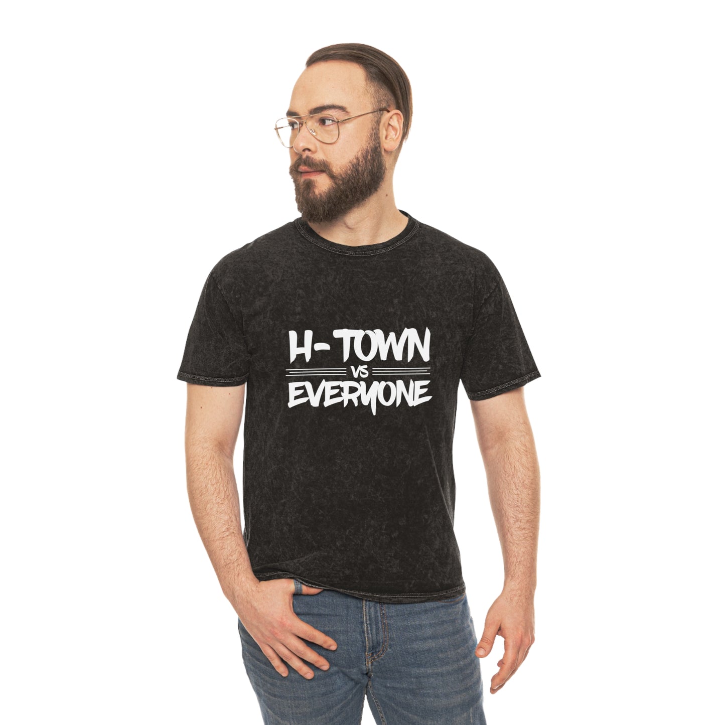 H-Town vs Everyone Unisex Mineral Wash T-Shirt