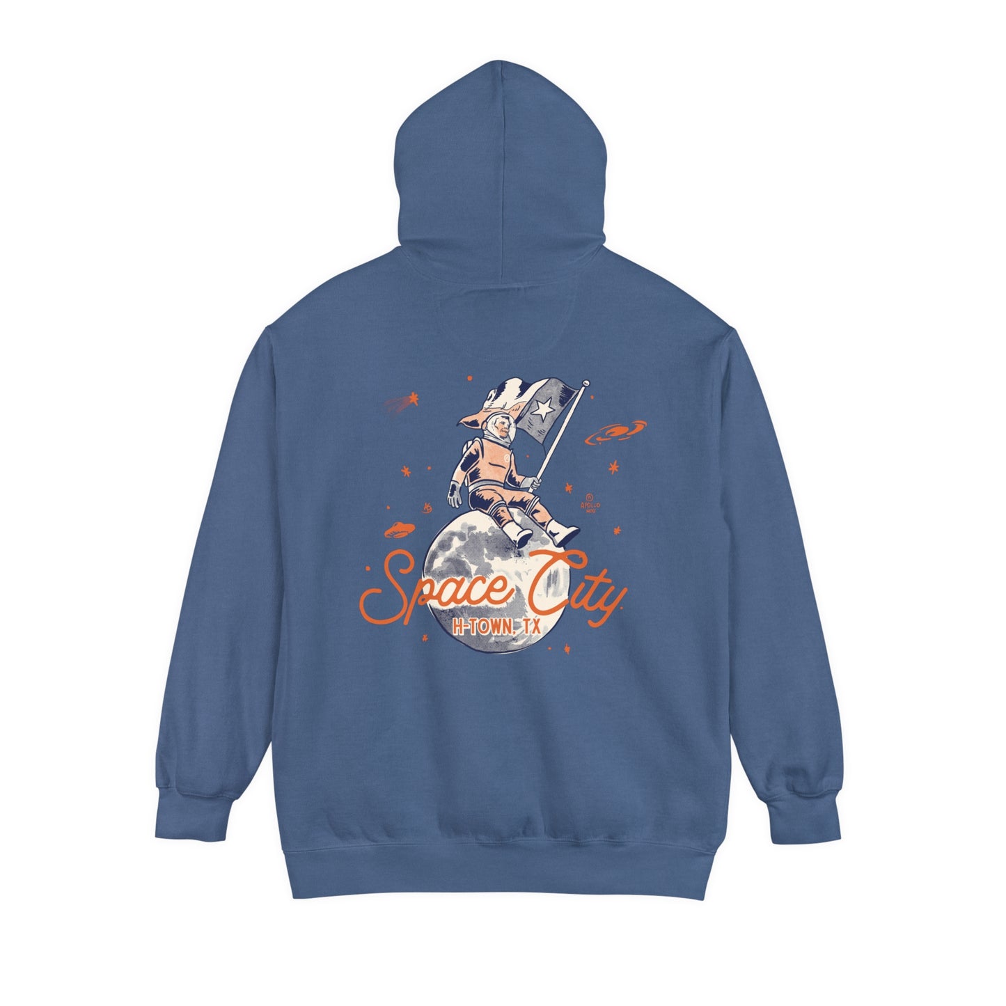 Space City Texas (Saturn) Unisex Comfort Colors Hoodie