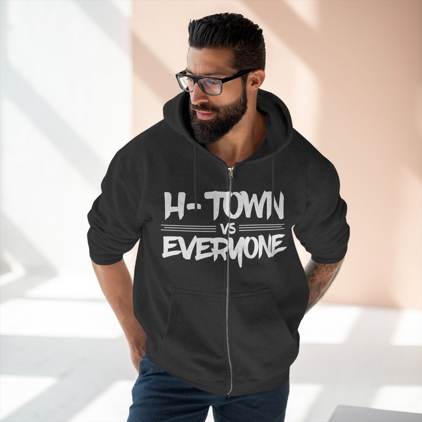 H-Town vs Everyone Unisex Full Zip Hoodie