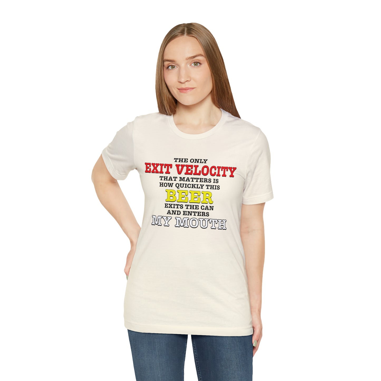 Beer Exit Velo Unisex Jersey Short Sleeve Tee