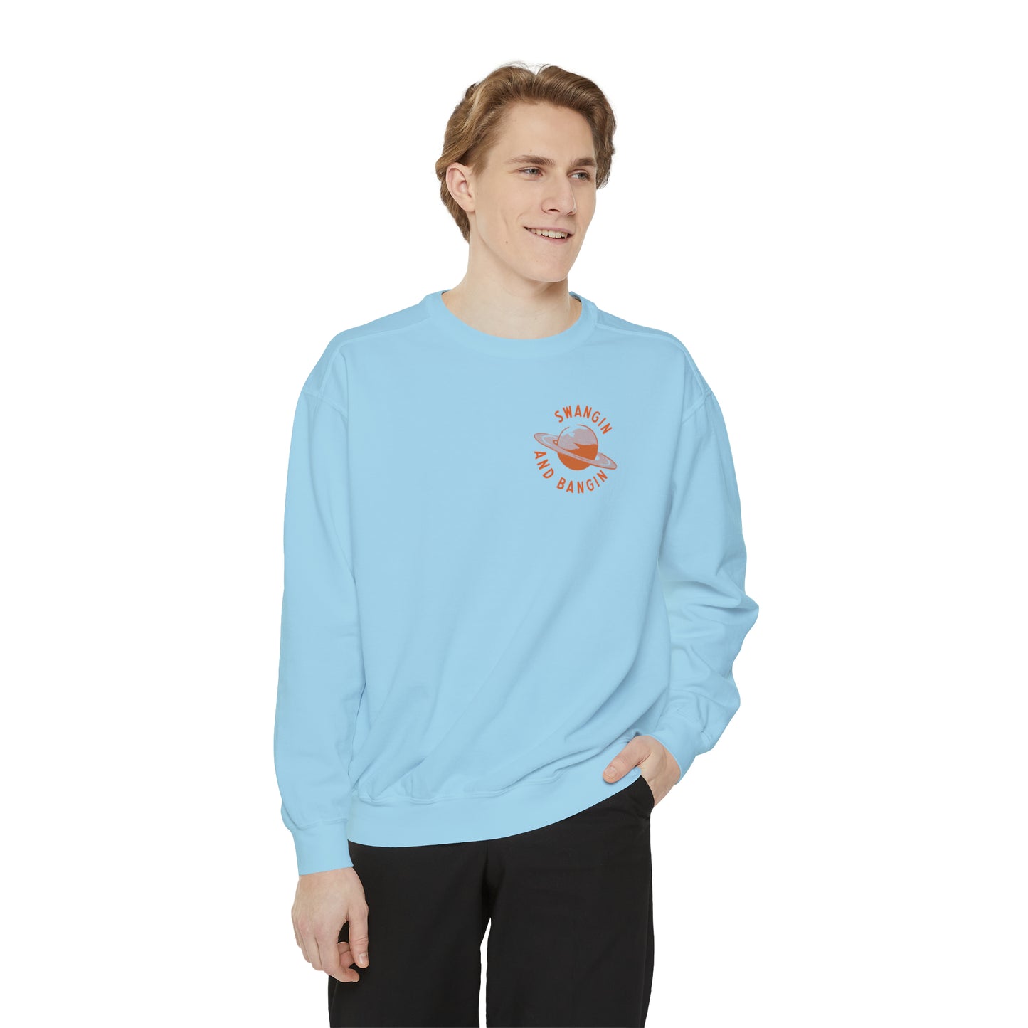 Swangin & Bangin (Saturn) Unisex Comfort Colors Sweatshirt