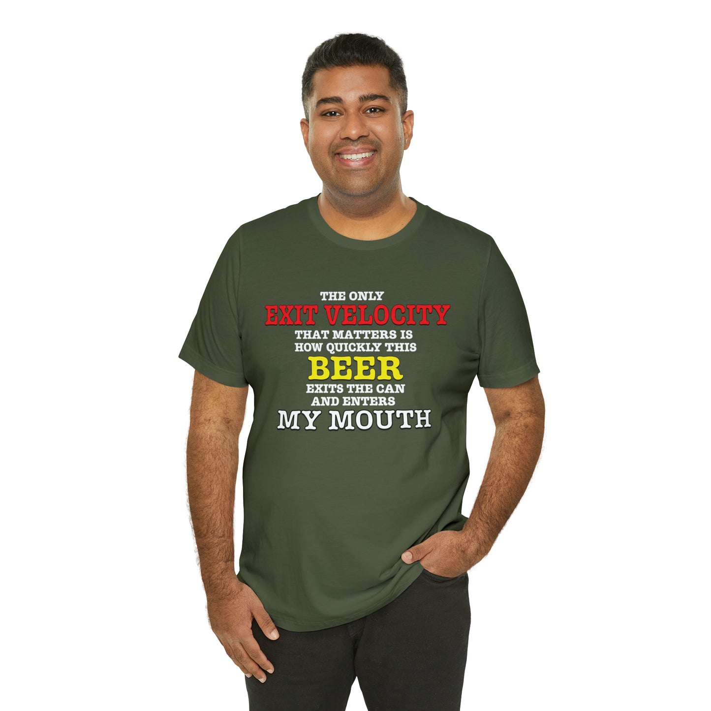 Beer Exit Velo Unisex Jersey Short Sleeve Tee