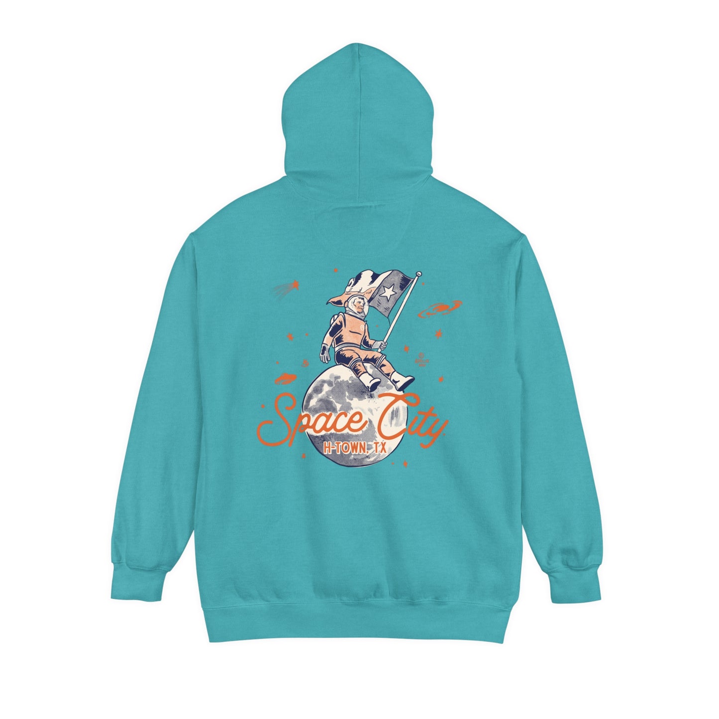 Space City Texas (Saturn) Unisex Comfort Colors Hoodie