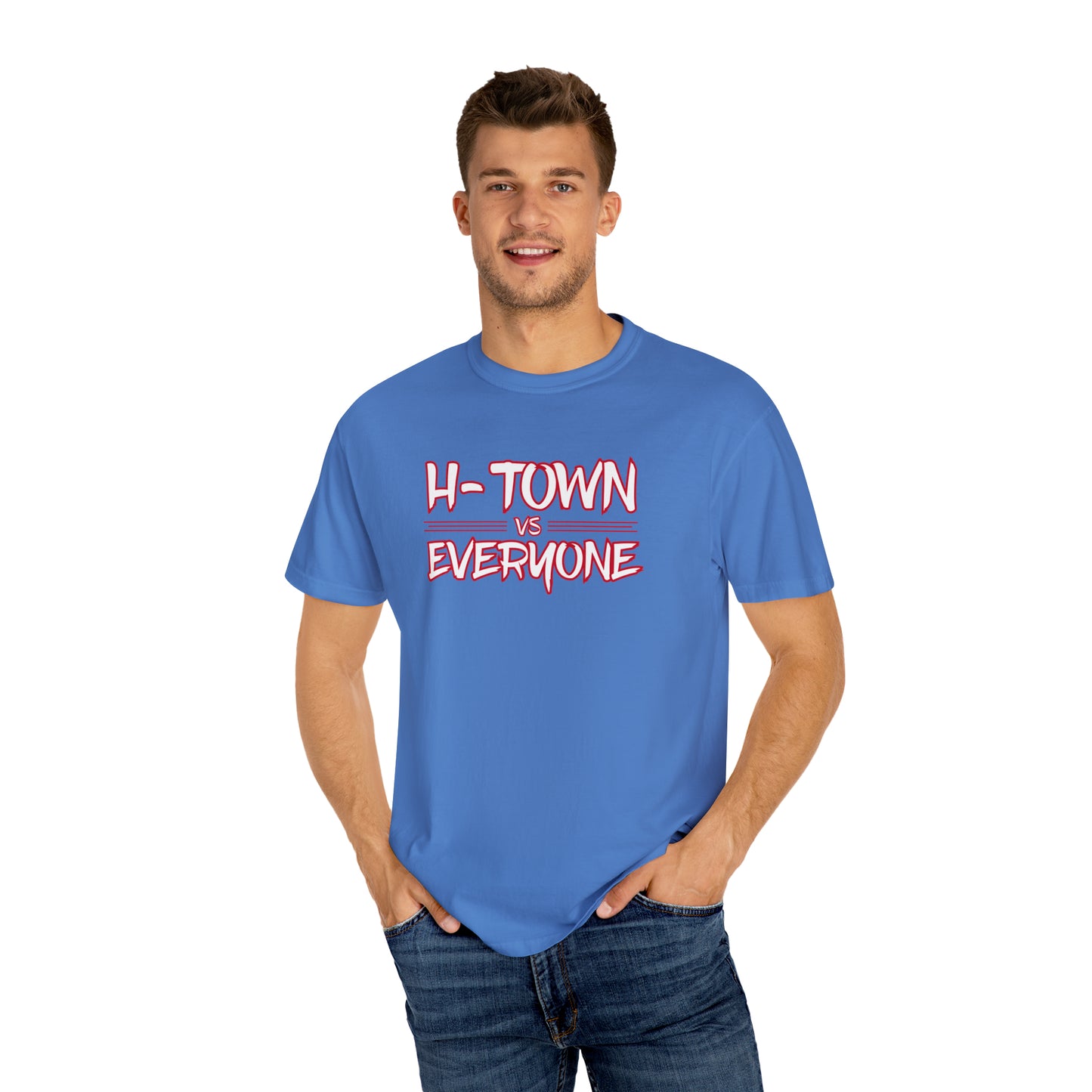 H-Town vs Everyone (HOU Blue) Alt Premium Unisex Comfort Colors T-shirt