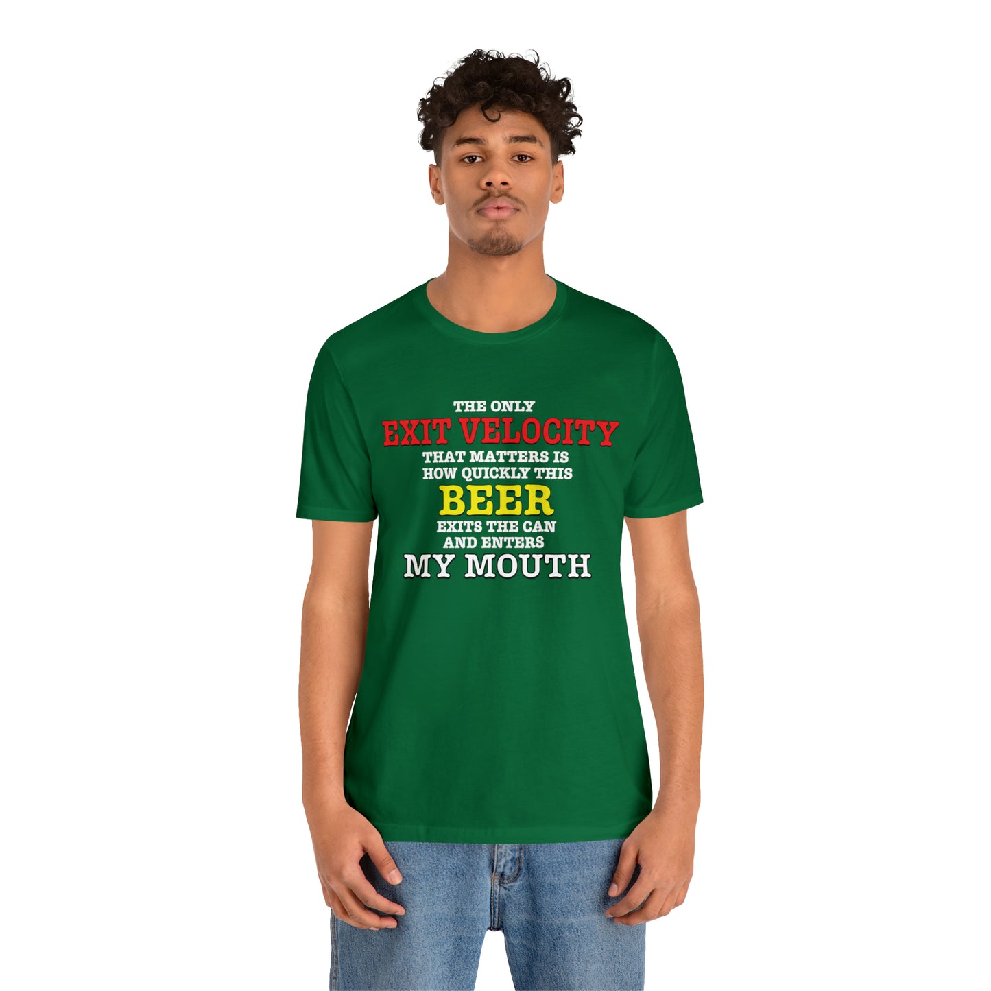 Beer Exit Velo Unisex Jersey Short Sleeve Tee