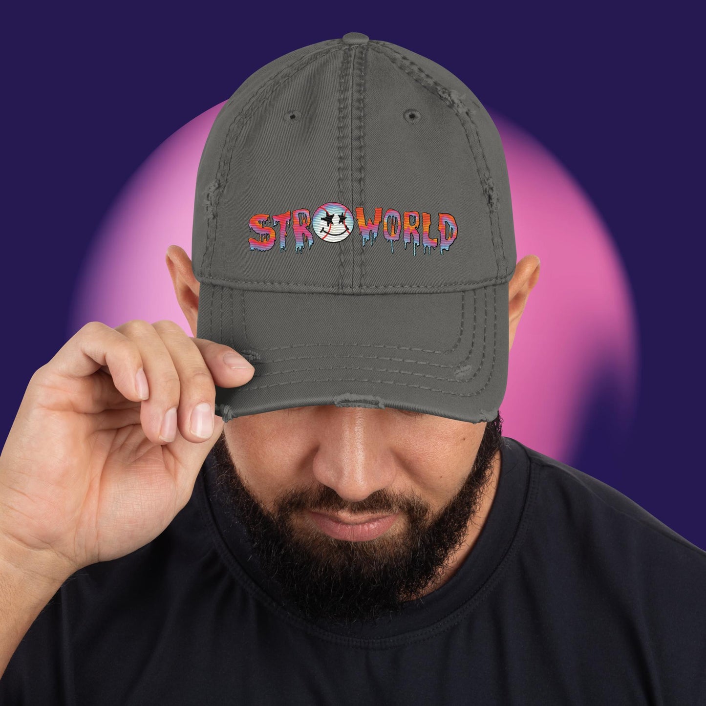 STROWORLD Distressed Dad Hat