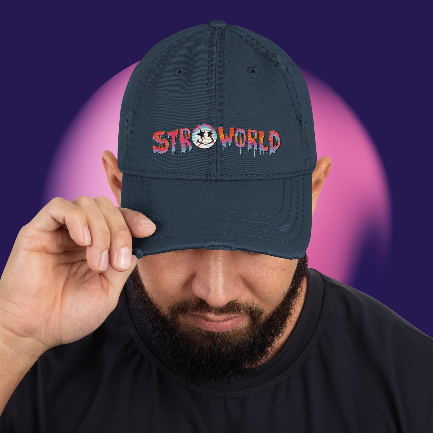 STROWORLD Distressed Dad Hat