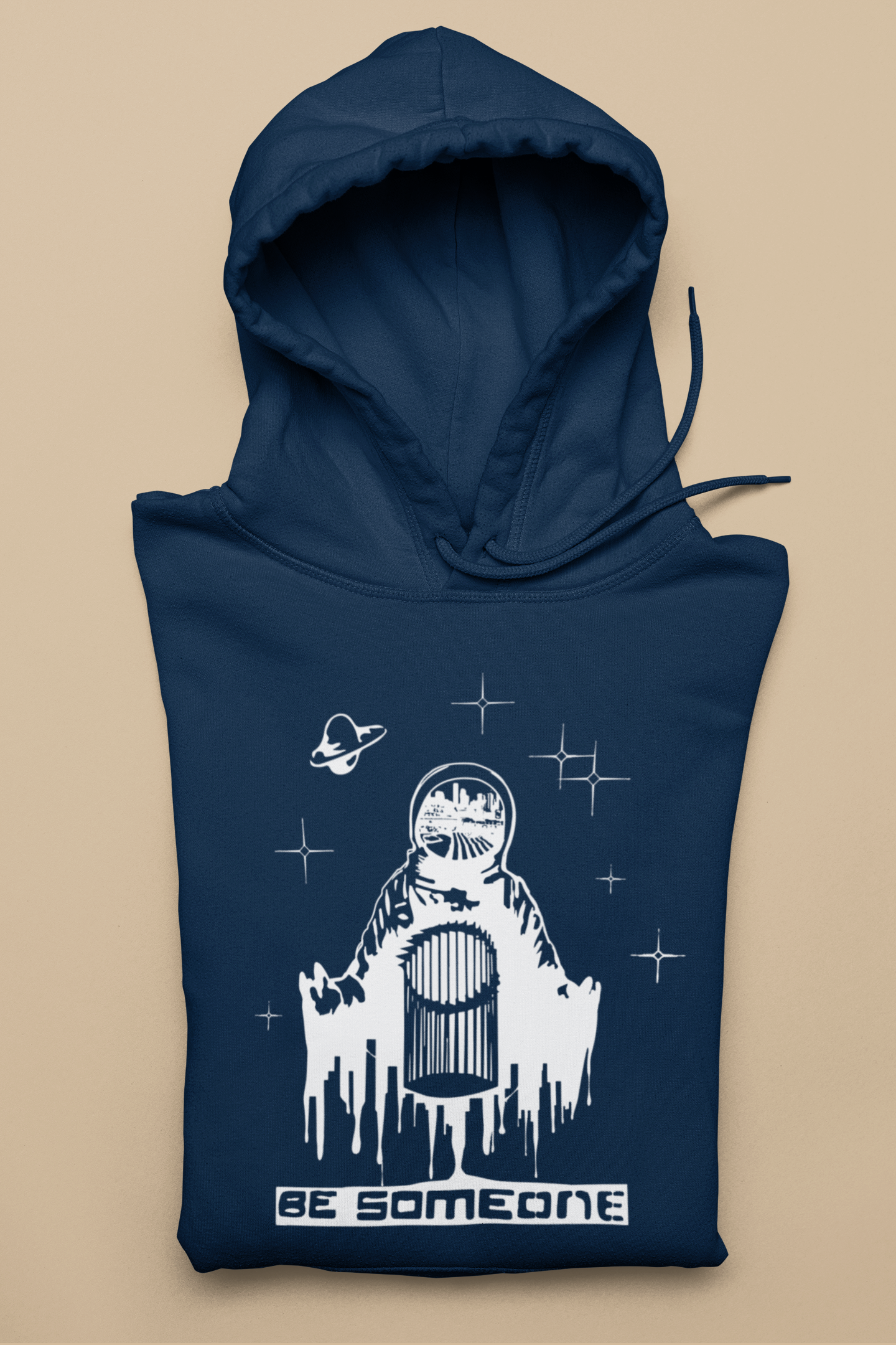 CLEARANCE Be Spaceman Hoodie (navy)