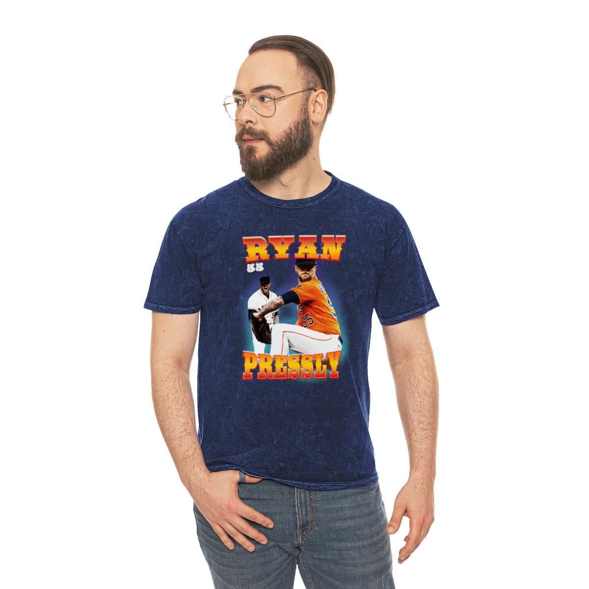 Ryan Pressly Vintage Style Unisex Mineral Wash T-Shirt