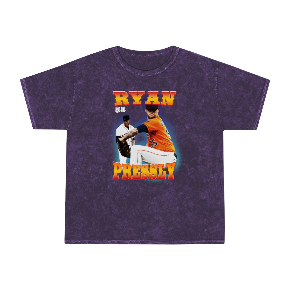 Ryan Pressly Vintage Style Unisex Mineral Wash T-Shirt