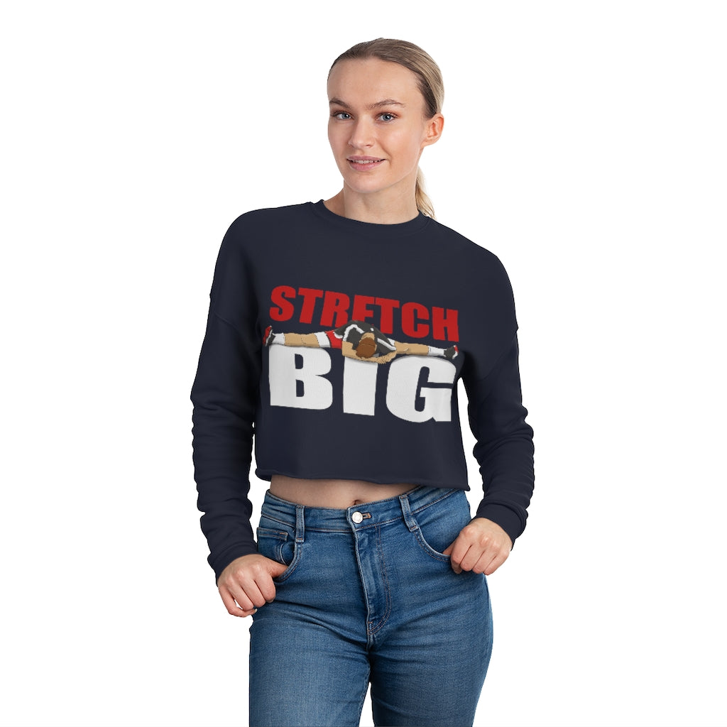 Stretch BIG Cropped Crewneck Sweatshirt