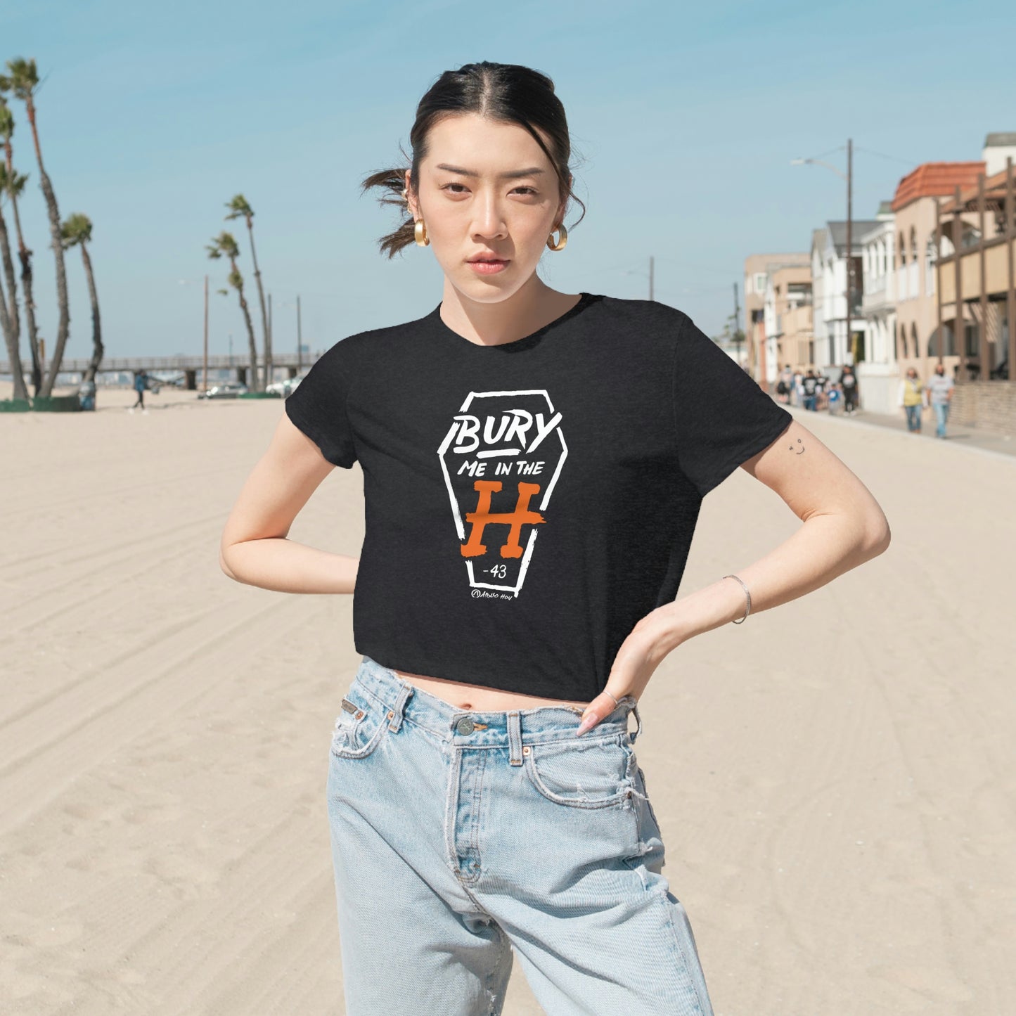 Bury Me In The H (Coffin Variant) Cropped Tee