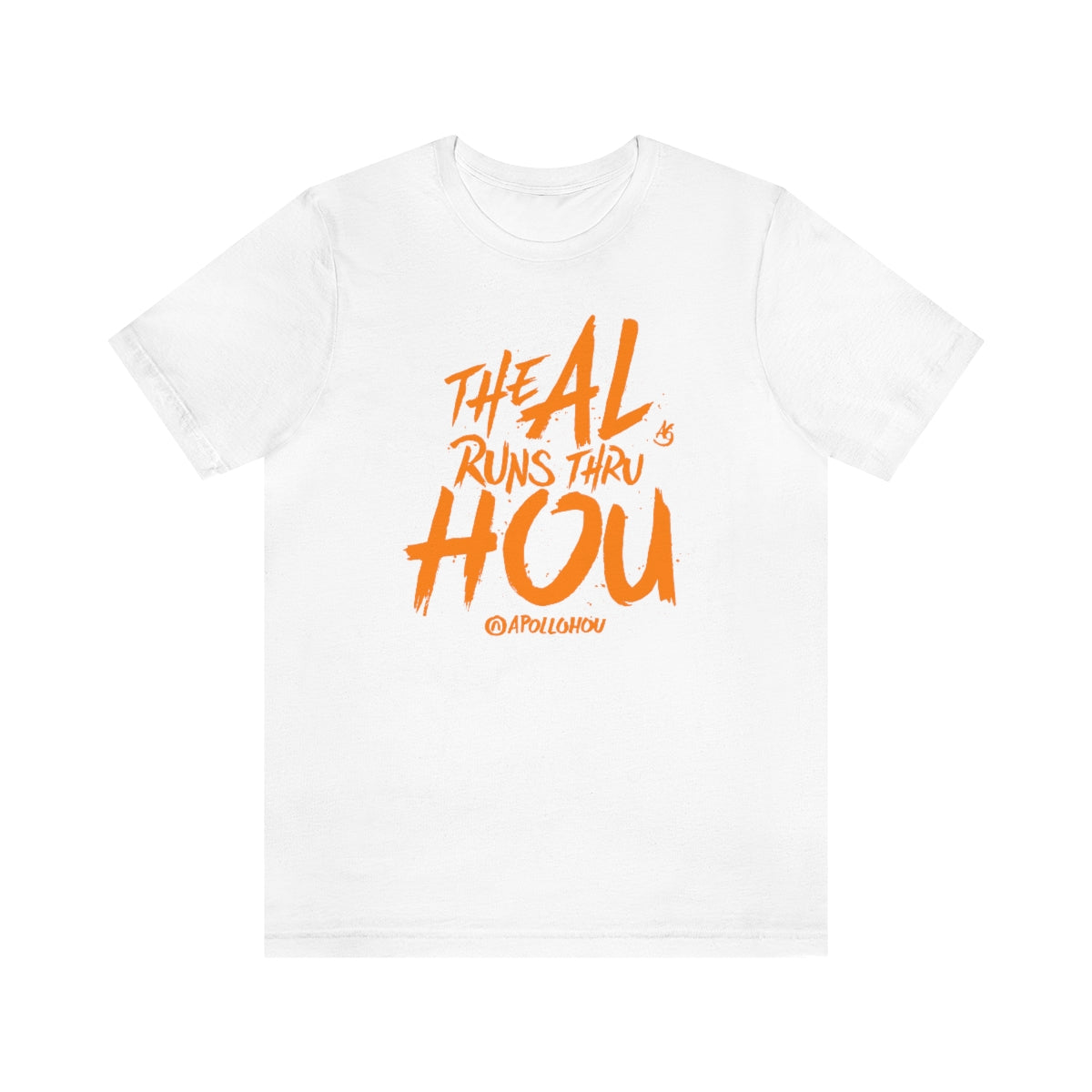 The AL Runs Thru HOU Unisex Jersey Tee