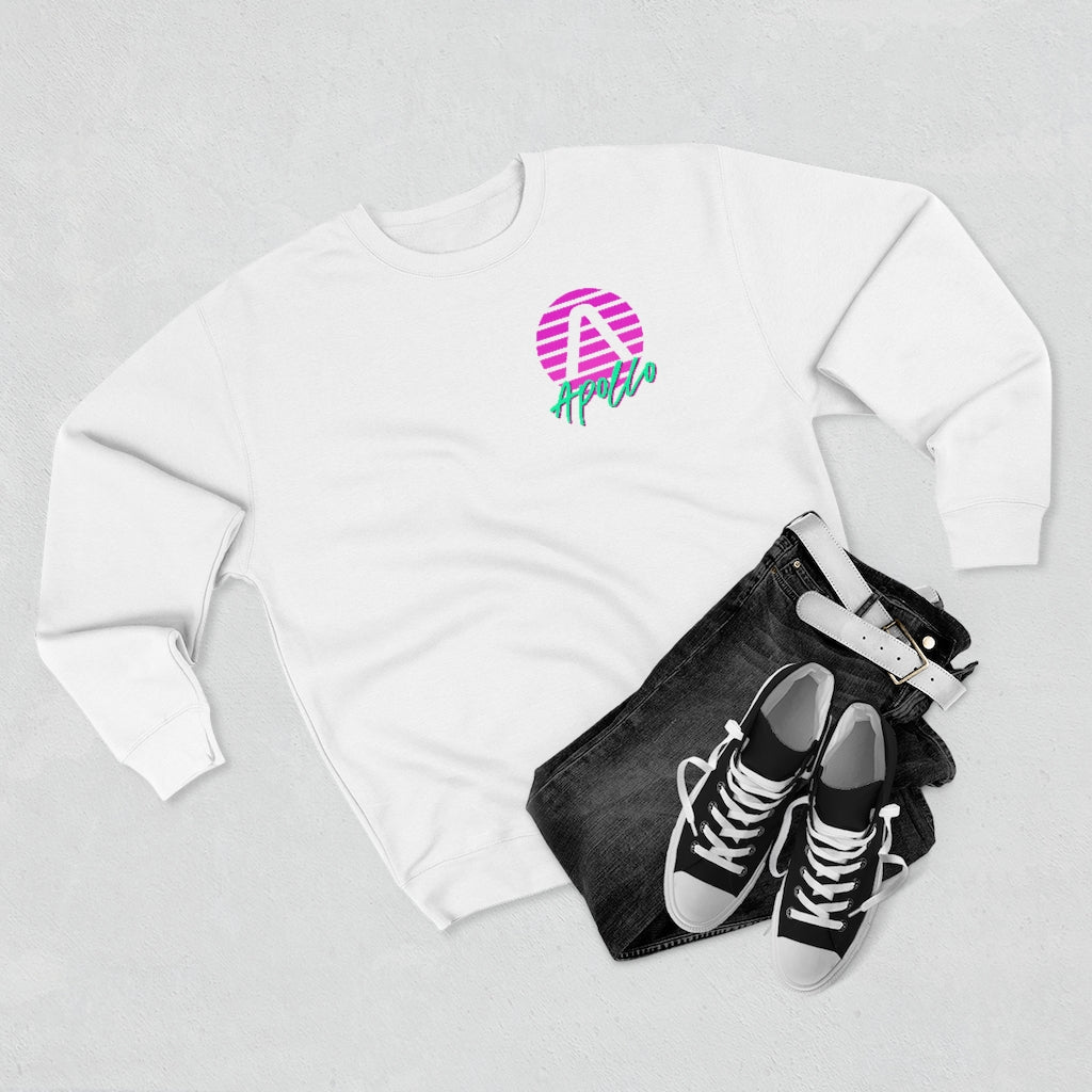 Apollo 80s Unisex Premium Crewneck Sweatshirt