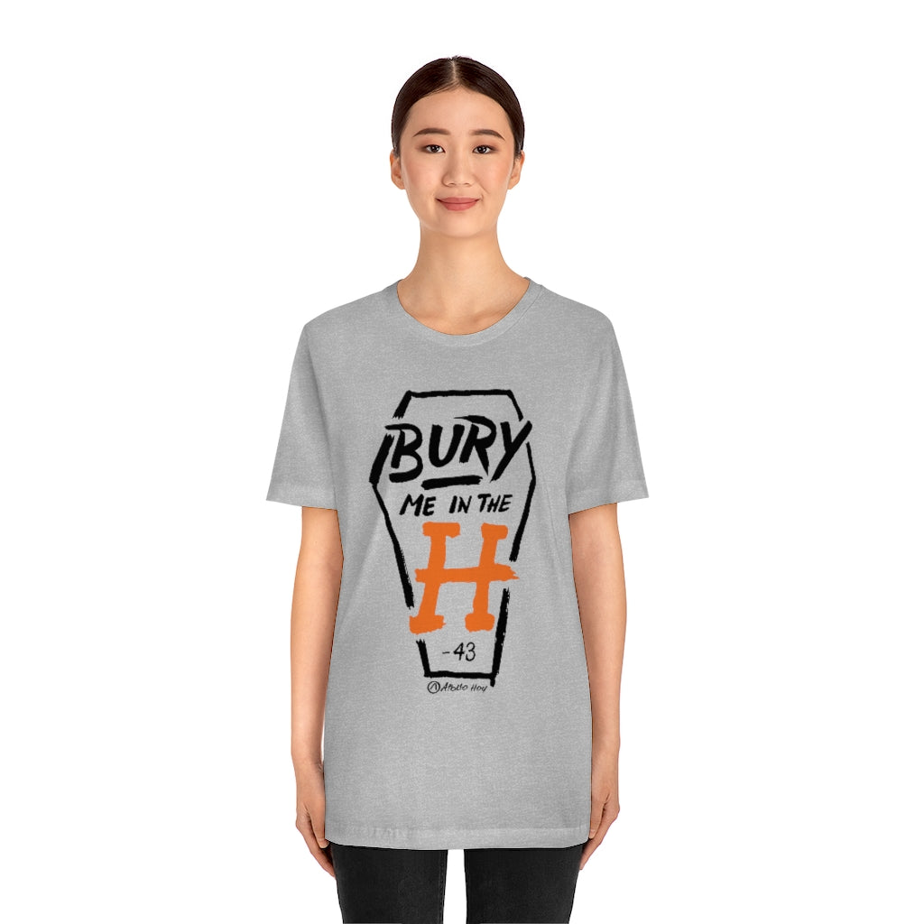 Bury Me In The H (Coffin Variant) Unisex Jersey Short-Sleeve Tee