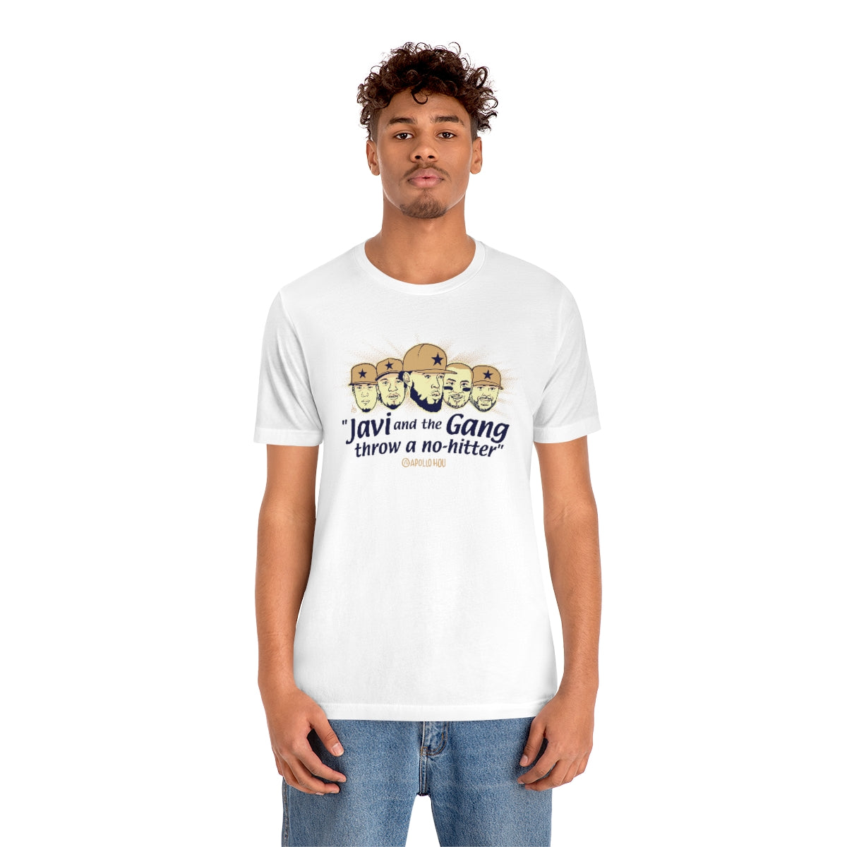 "Javi and the GANG throw a no-hitter" Unisex Jersey Tee