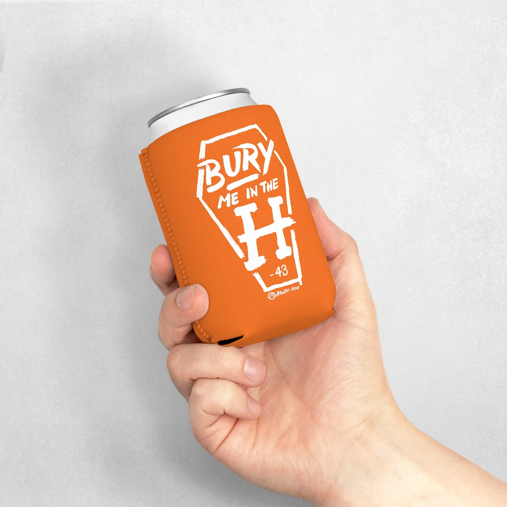 Bury Me In The H (Coffin Variant) Orange Koozie
