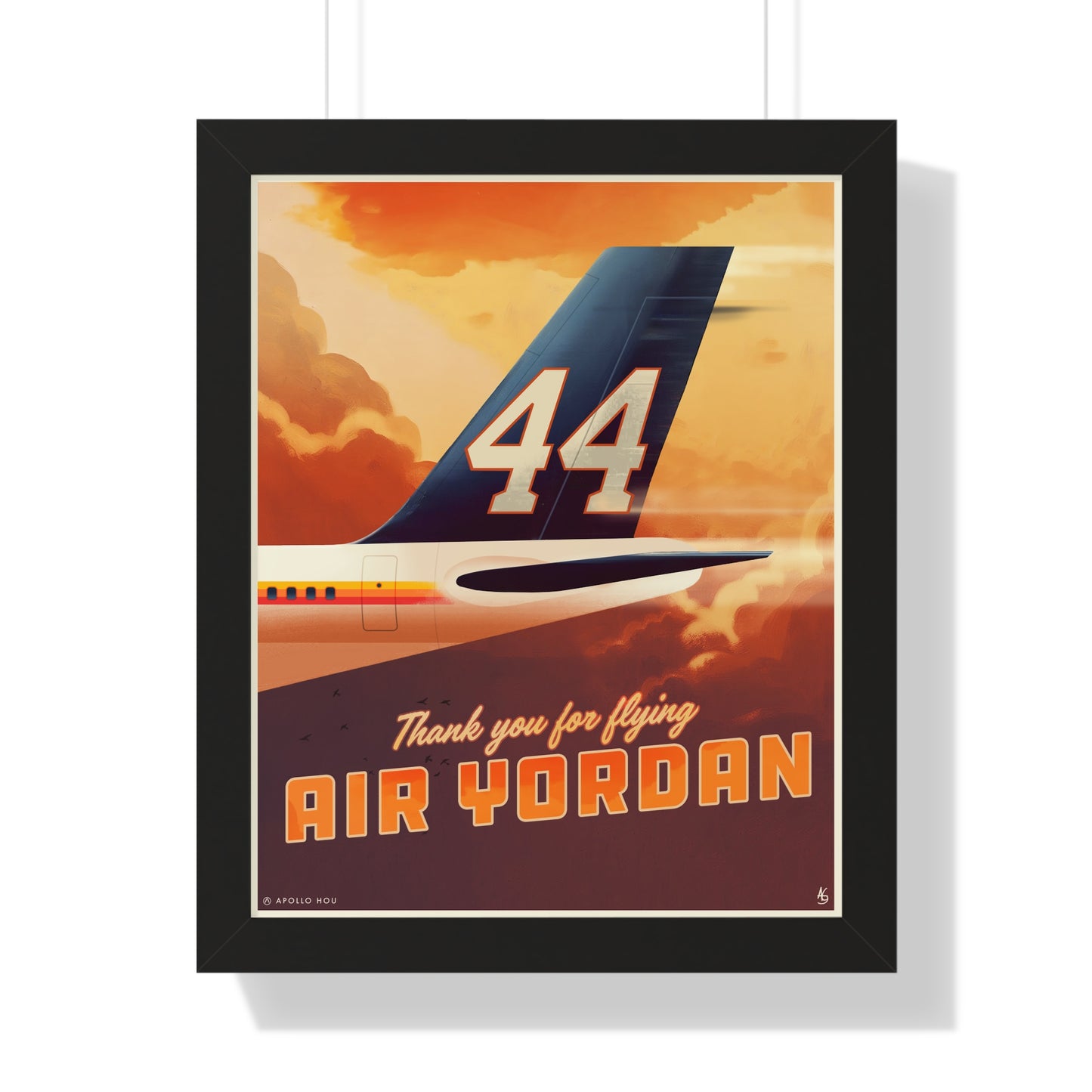 "Air Yordan" - Framed Vertical Print