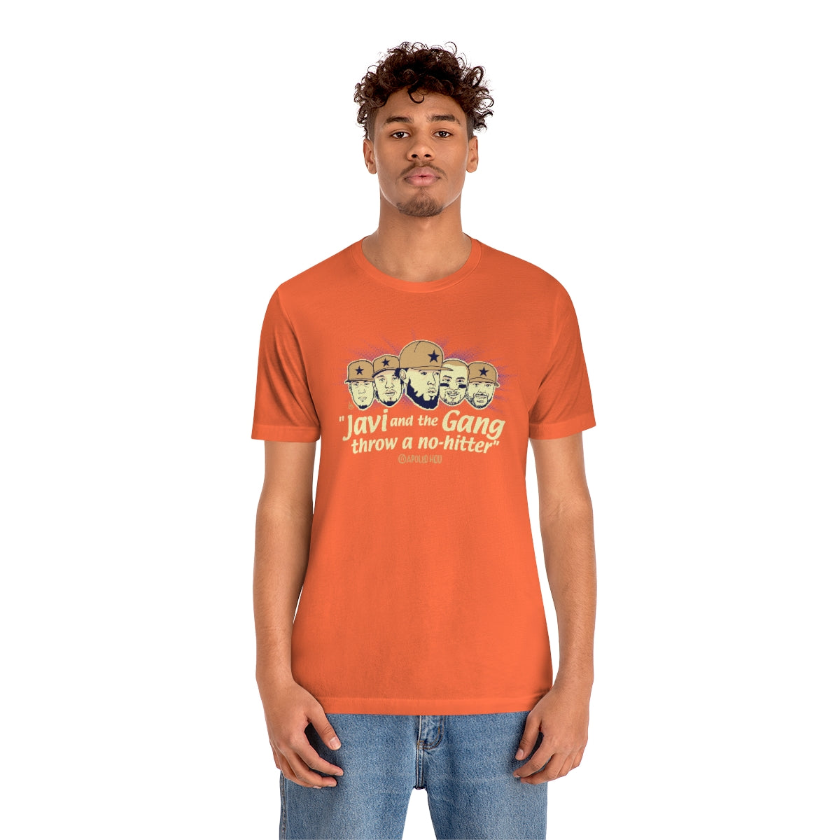 "Javi and the GANG throw a no-hitter" Unisex Jersey Tee
