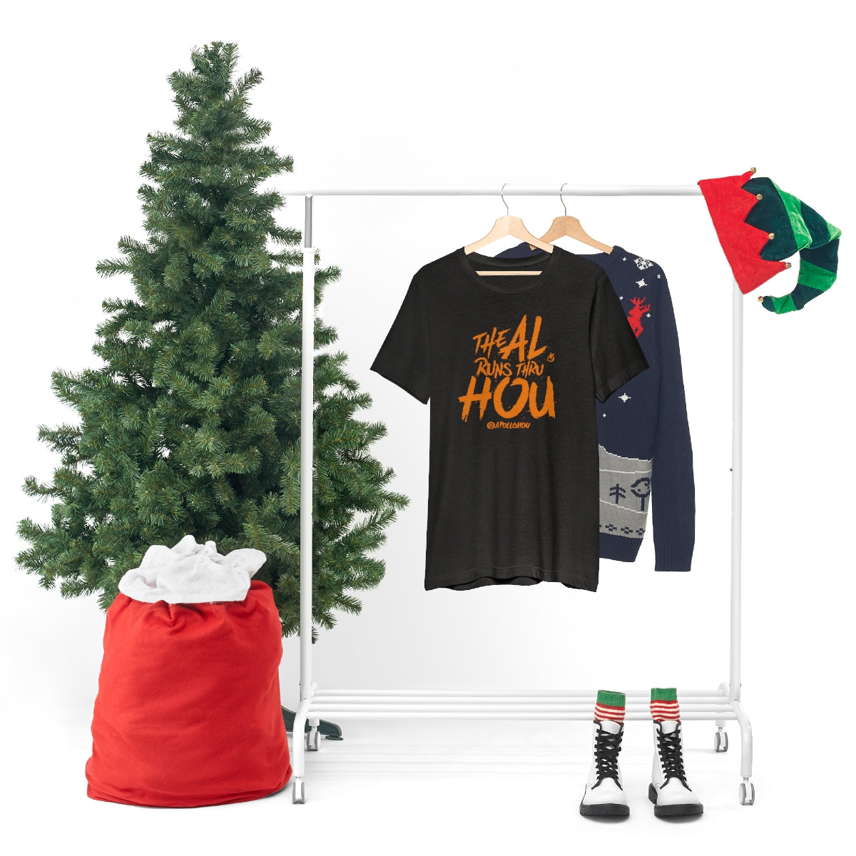 The AL Runs Thru HOU Unisex Jersey Tee