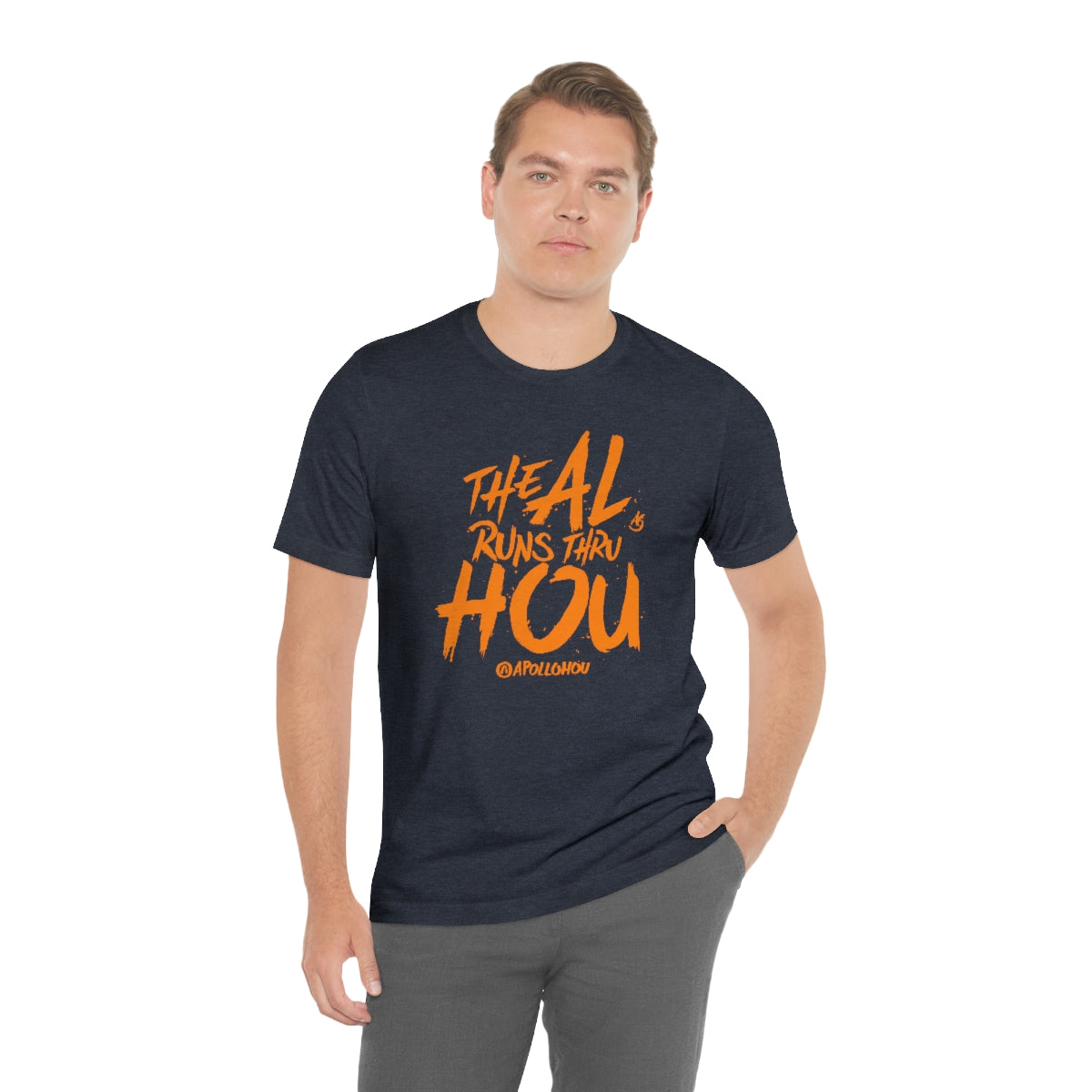 The AL Runs Thru HOU Unisex Jersey Tee