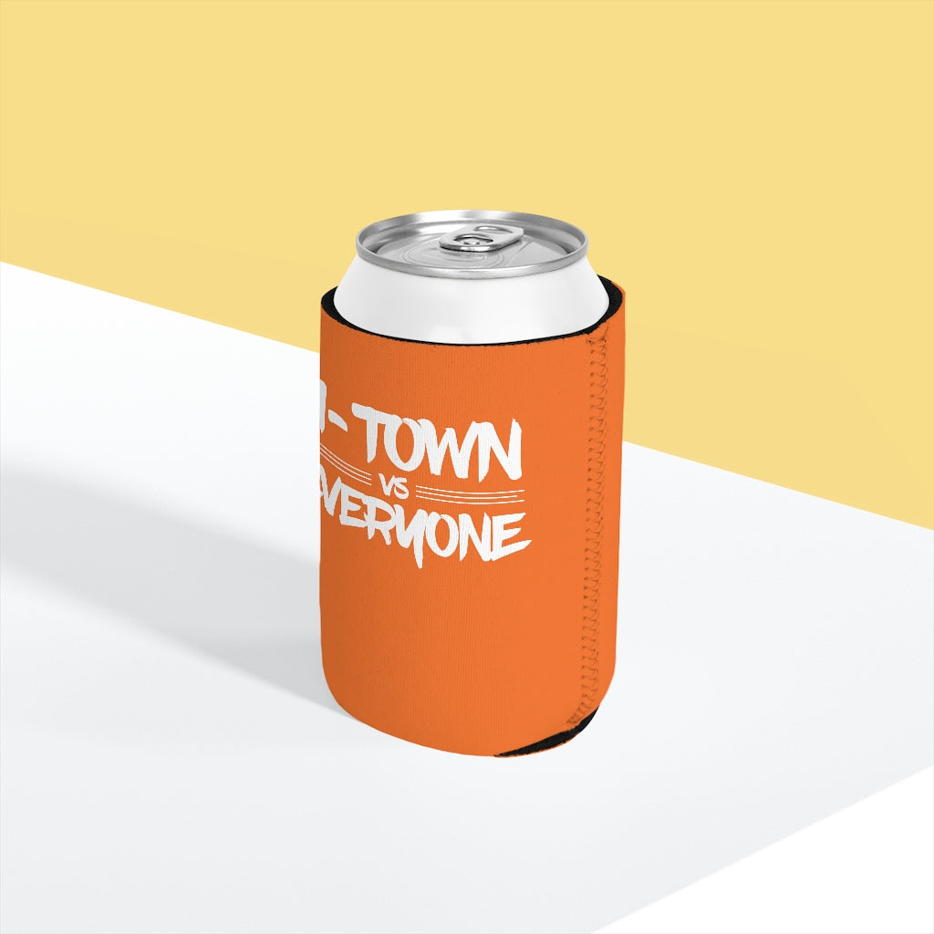 H-Town vs Everyone Orange/White Koozie